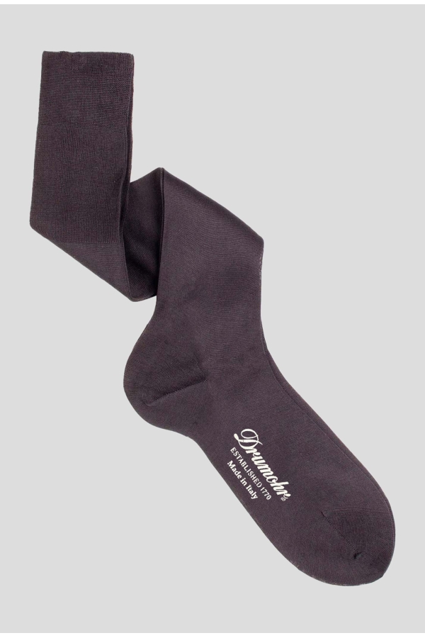 Plain knee high socks - 100% Filo scozia cotton
