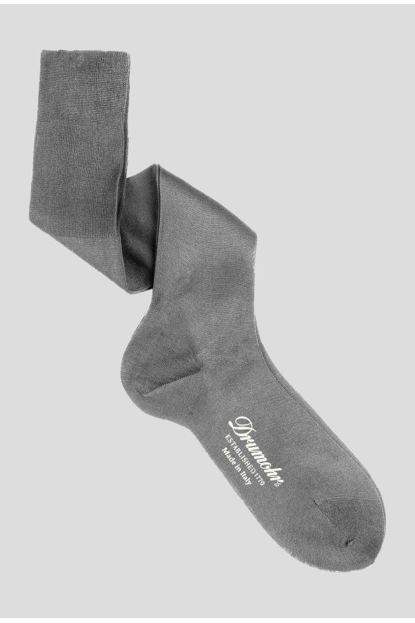 Plain knee high socks - 100% Filo scozia cotton