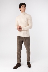 Cable Knit Wool Sweater