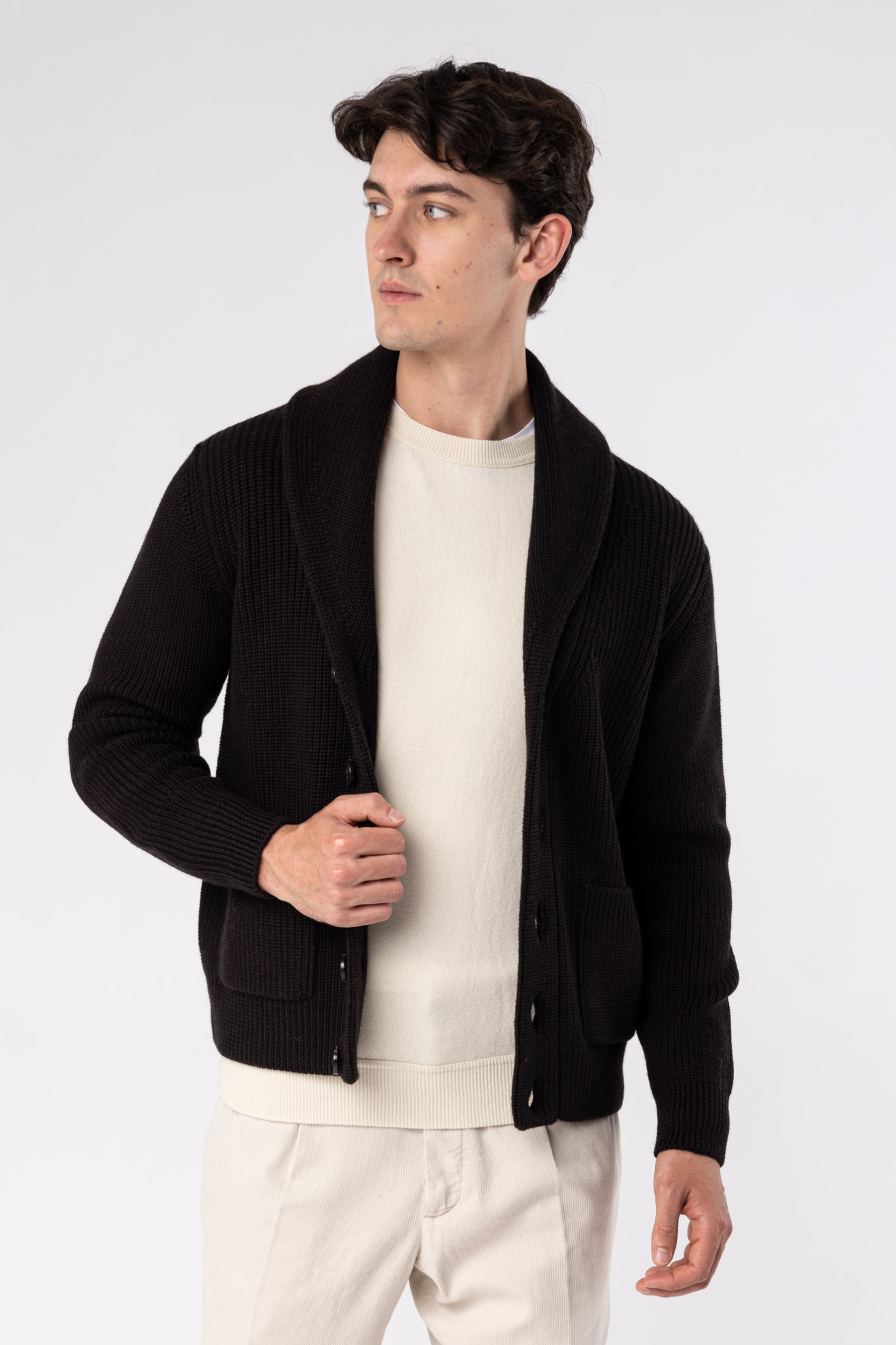 Wool cardigan on sale