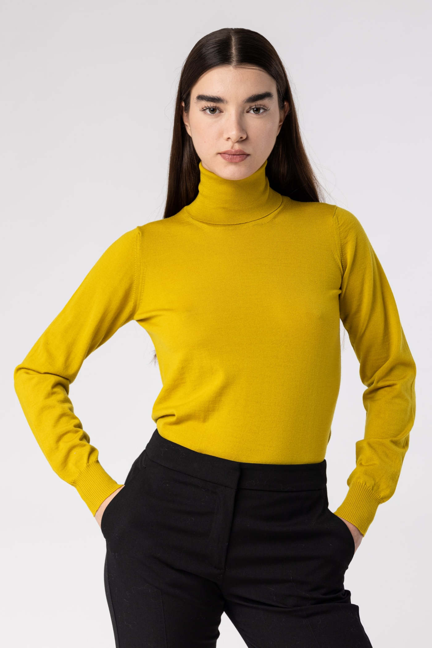 Maglia Dolcevita Lana Merino Extrafine