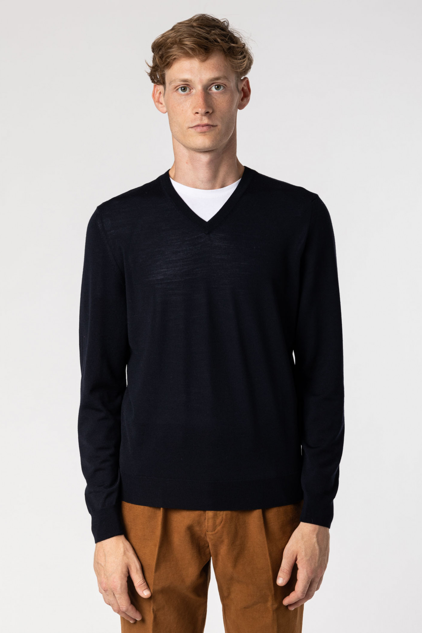 Wool V-neck Sweater