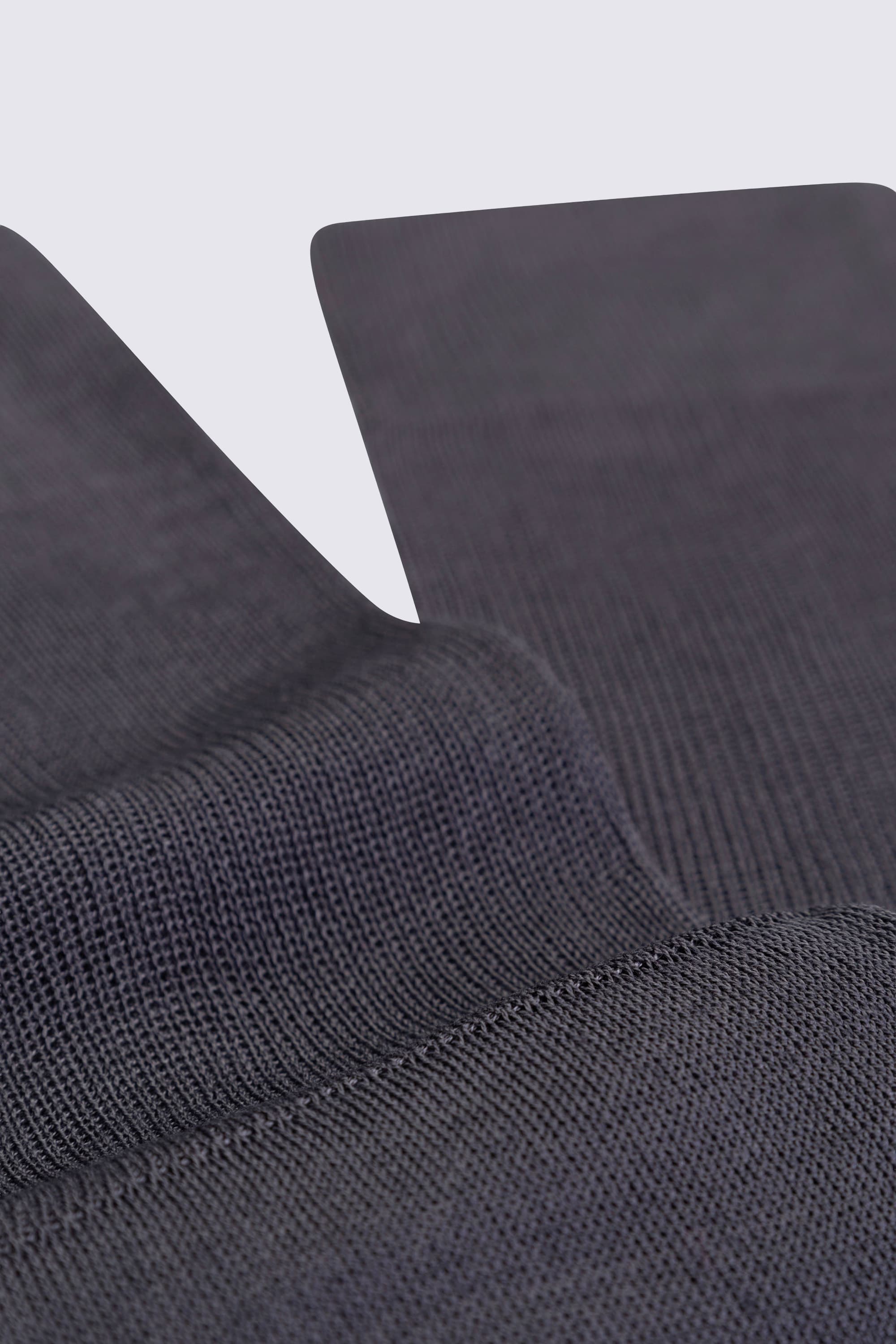 Plain medium weight long socks in 100% Egyptian Cotton - Image 2