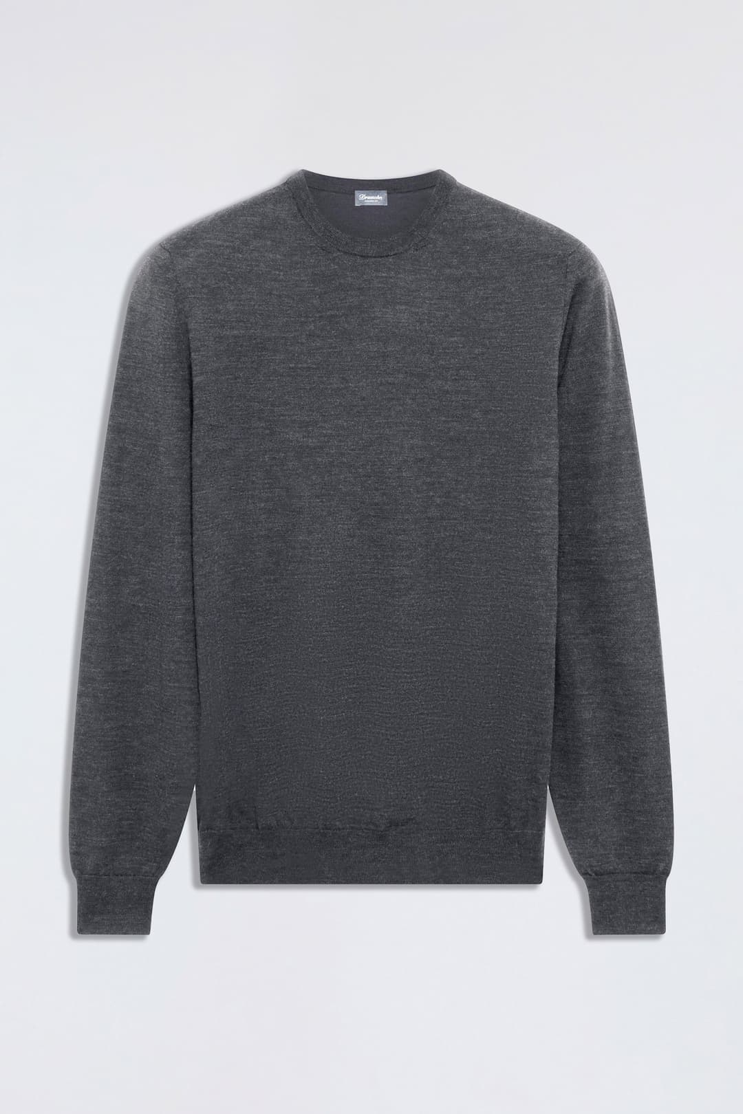 Crew Neck Sweater in Extrafine Merino Wool