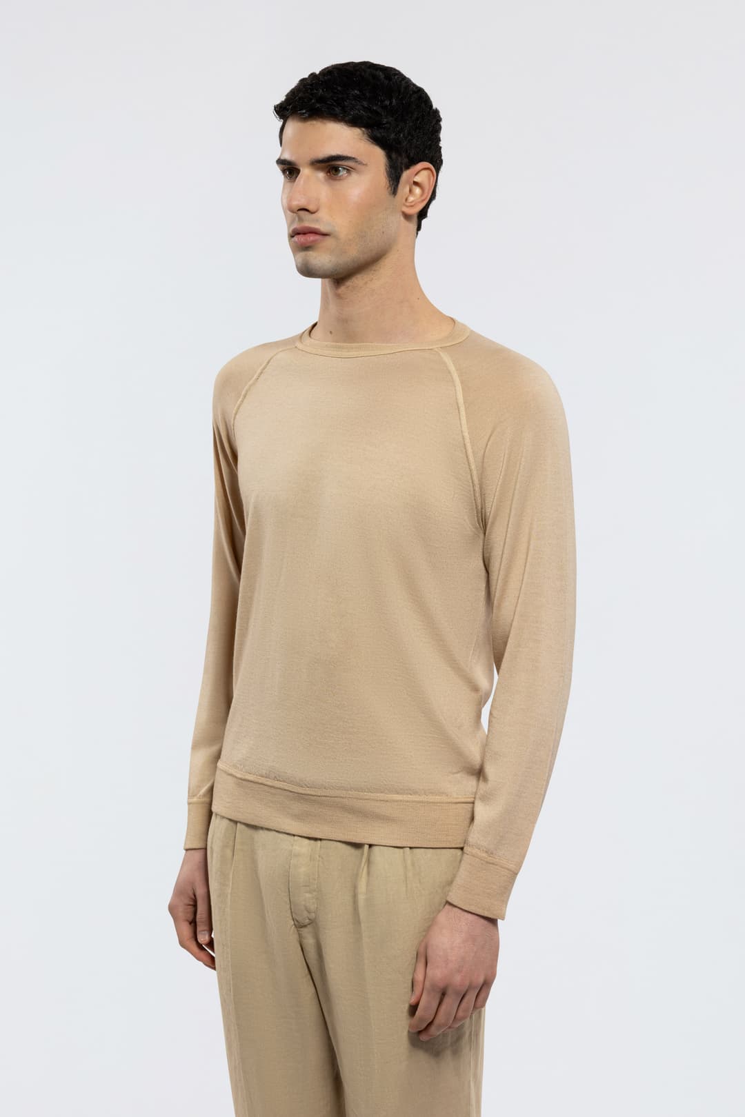 Maglia Girocollo in Lana Merino Extrafine