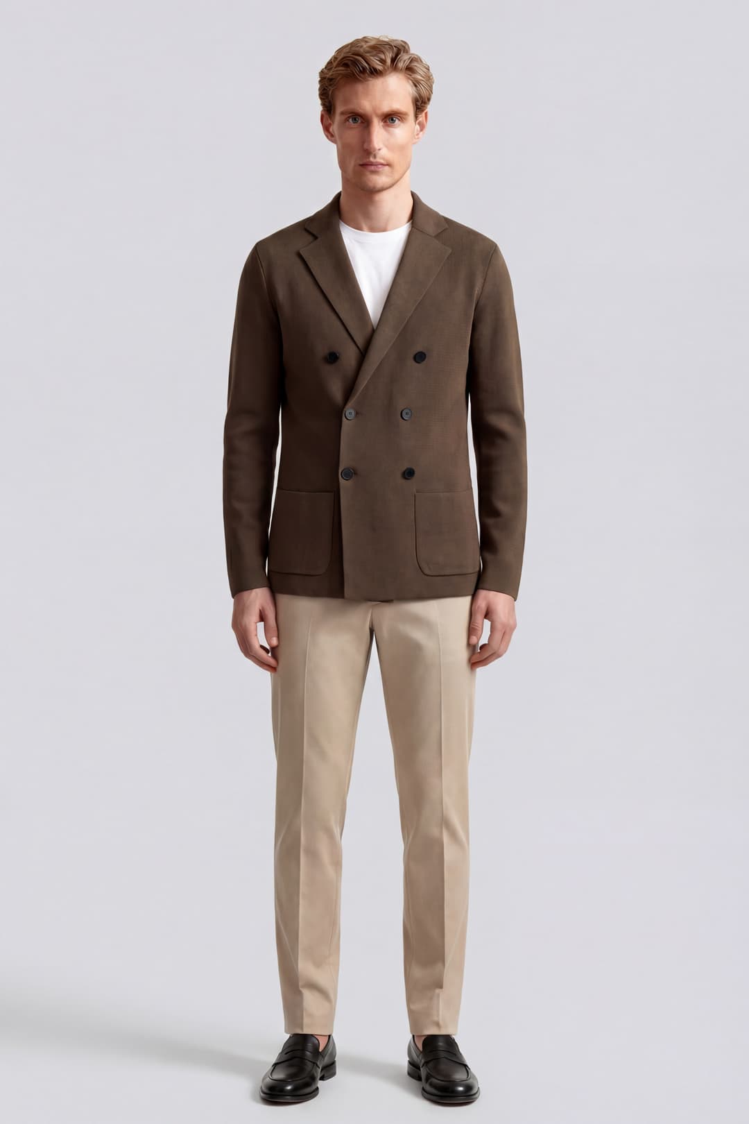 Double-Breasted Cotton Jacket