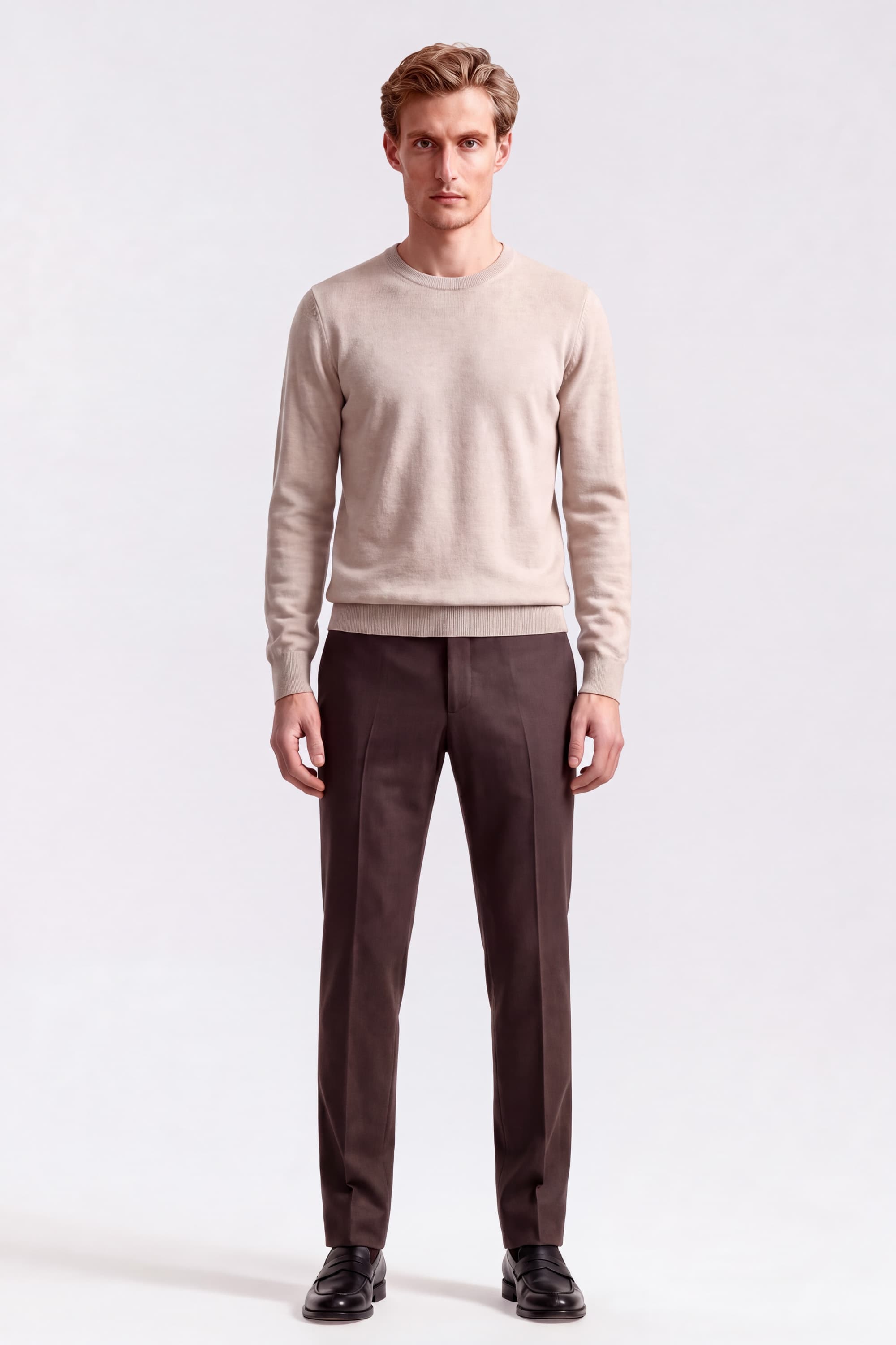 Crew Neck Cashmere Sweater - Image 4