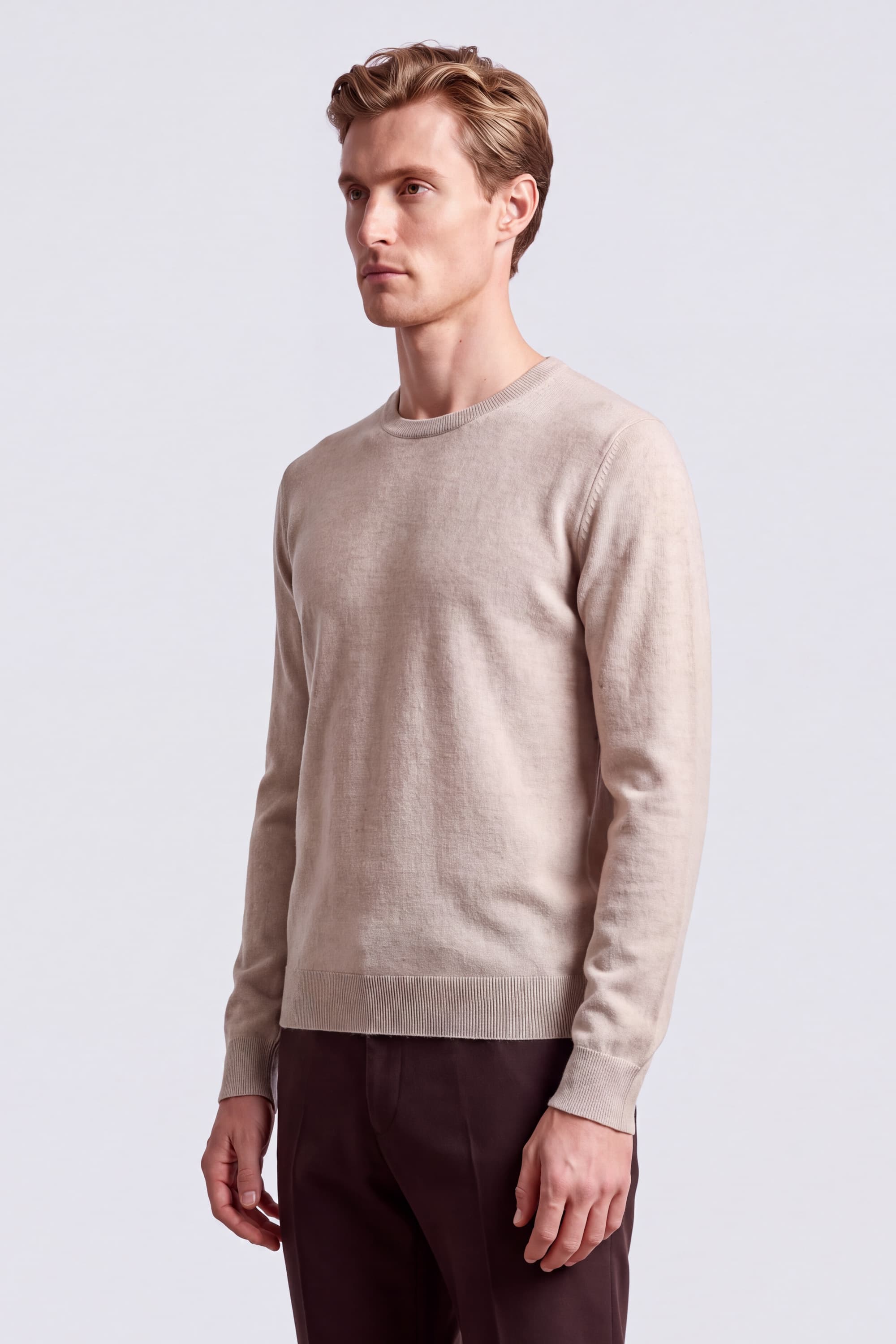 Crew Neck Cashmere Sweater - Image 5