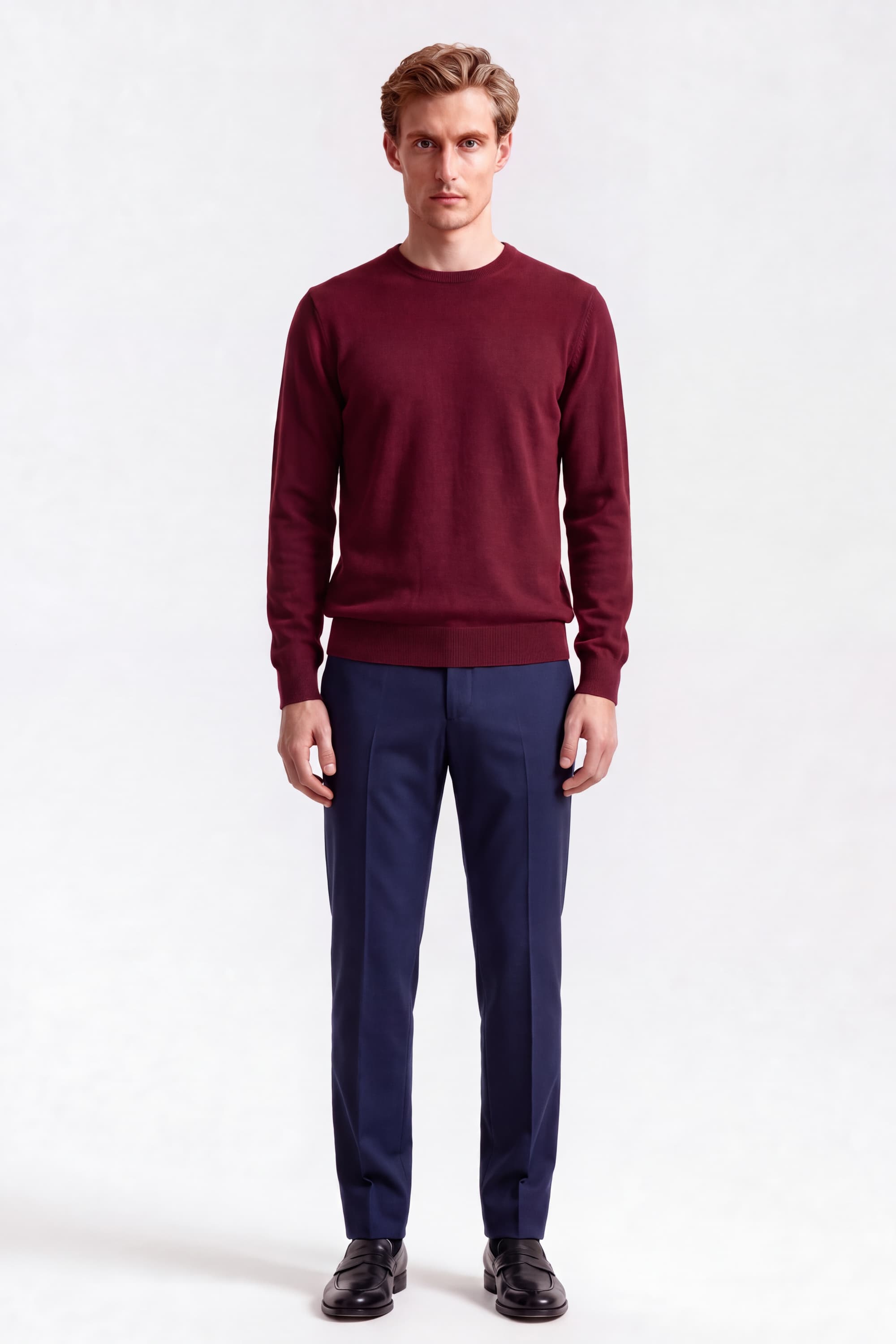 Crew Neck Cashmere Sweater - Image 2