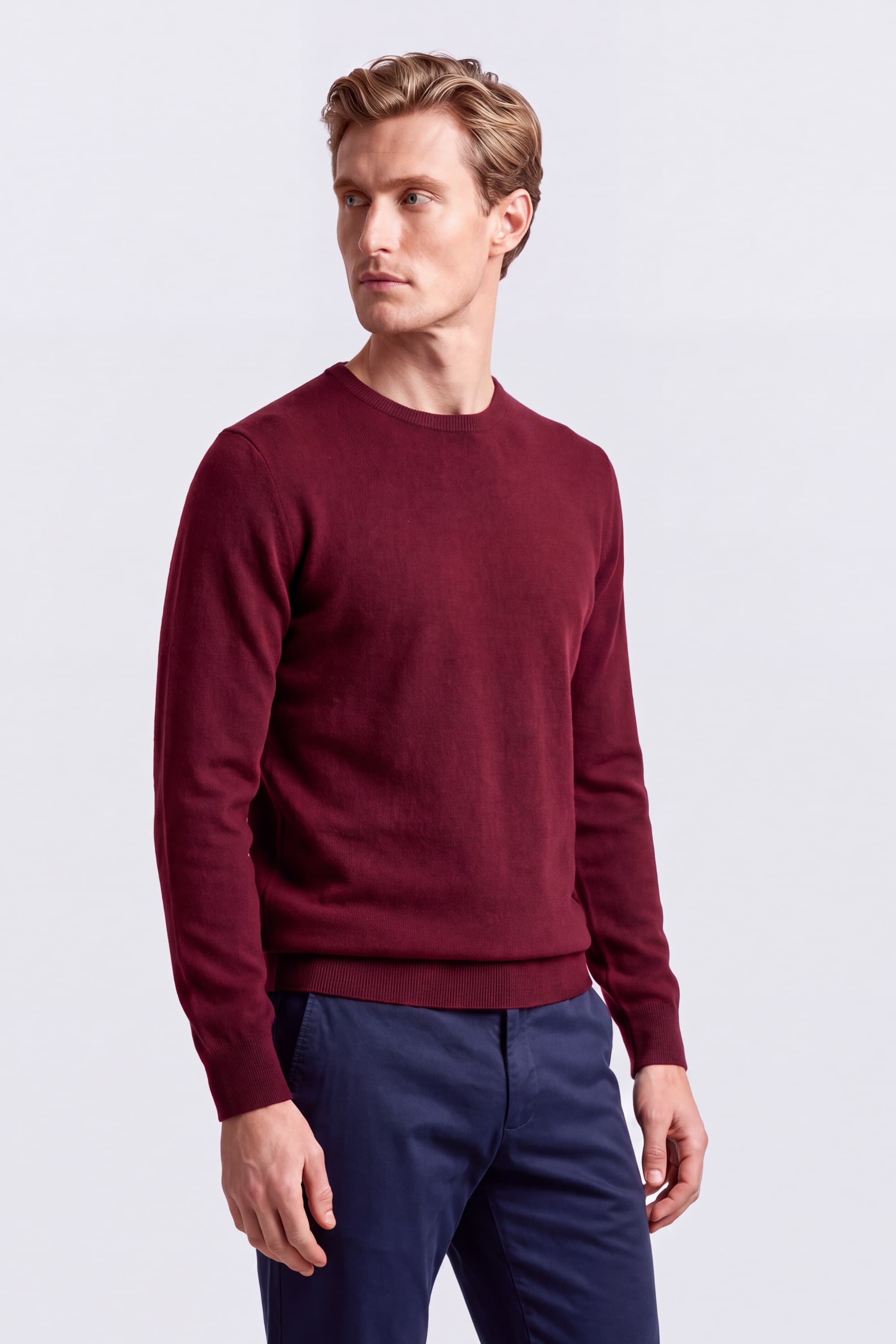Crew Neck Cashmere Sweater - Image 9