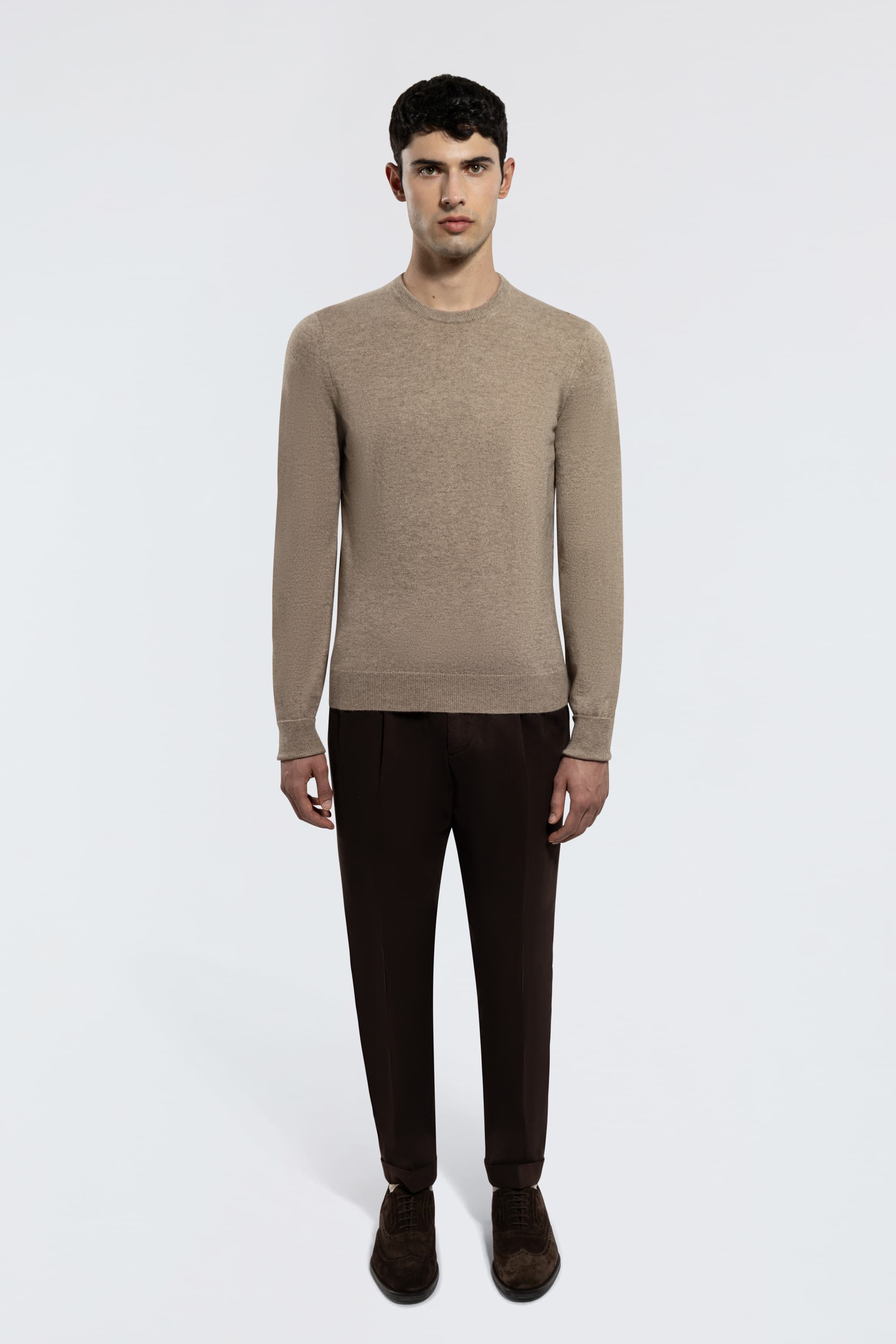 Crew Neck Cashmere Sweater - Image 24