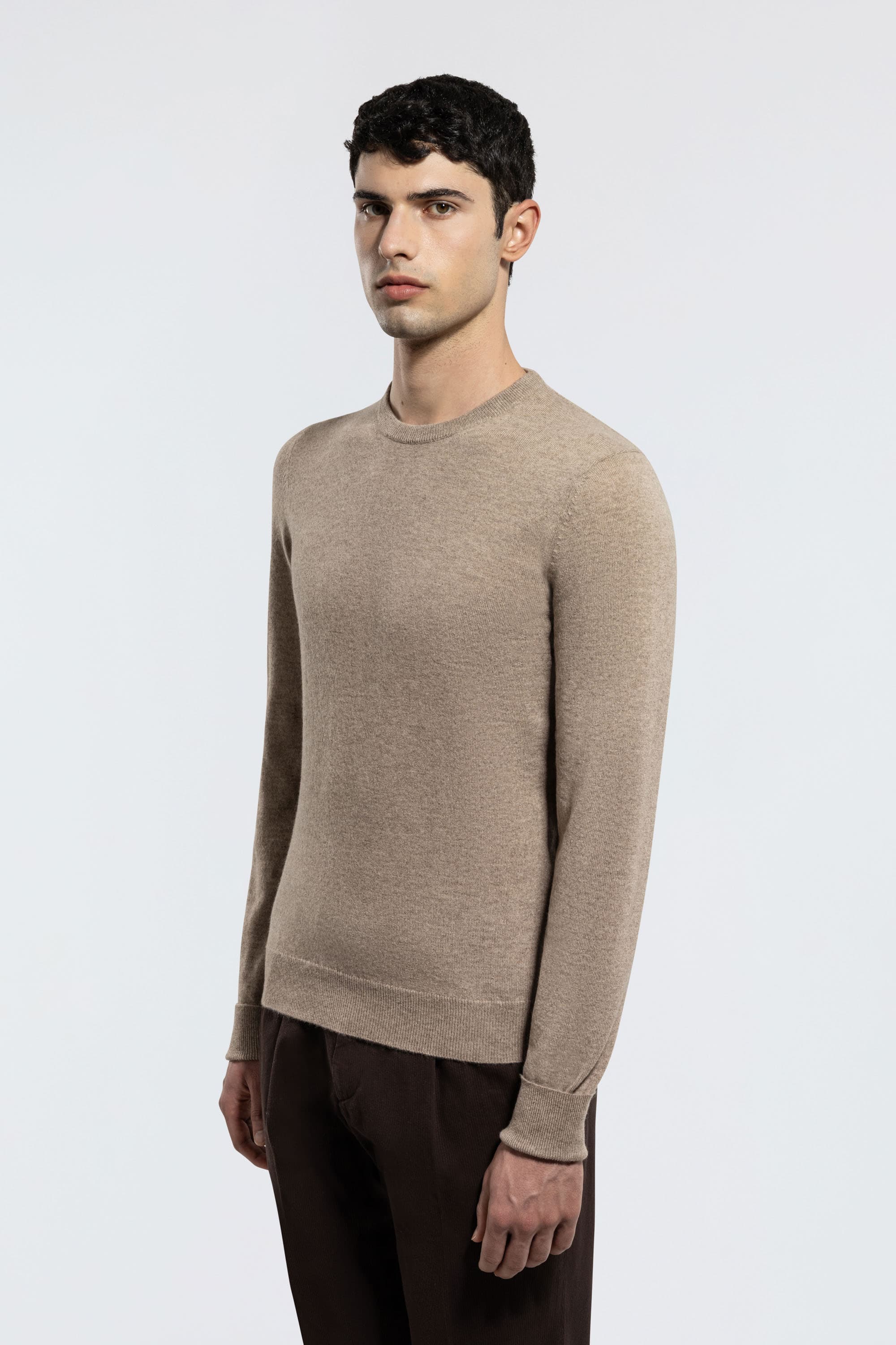 Crew Neck Cashmere Sweater - Image 25