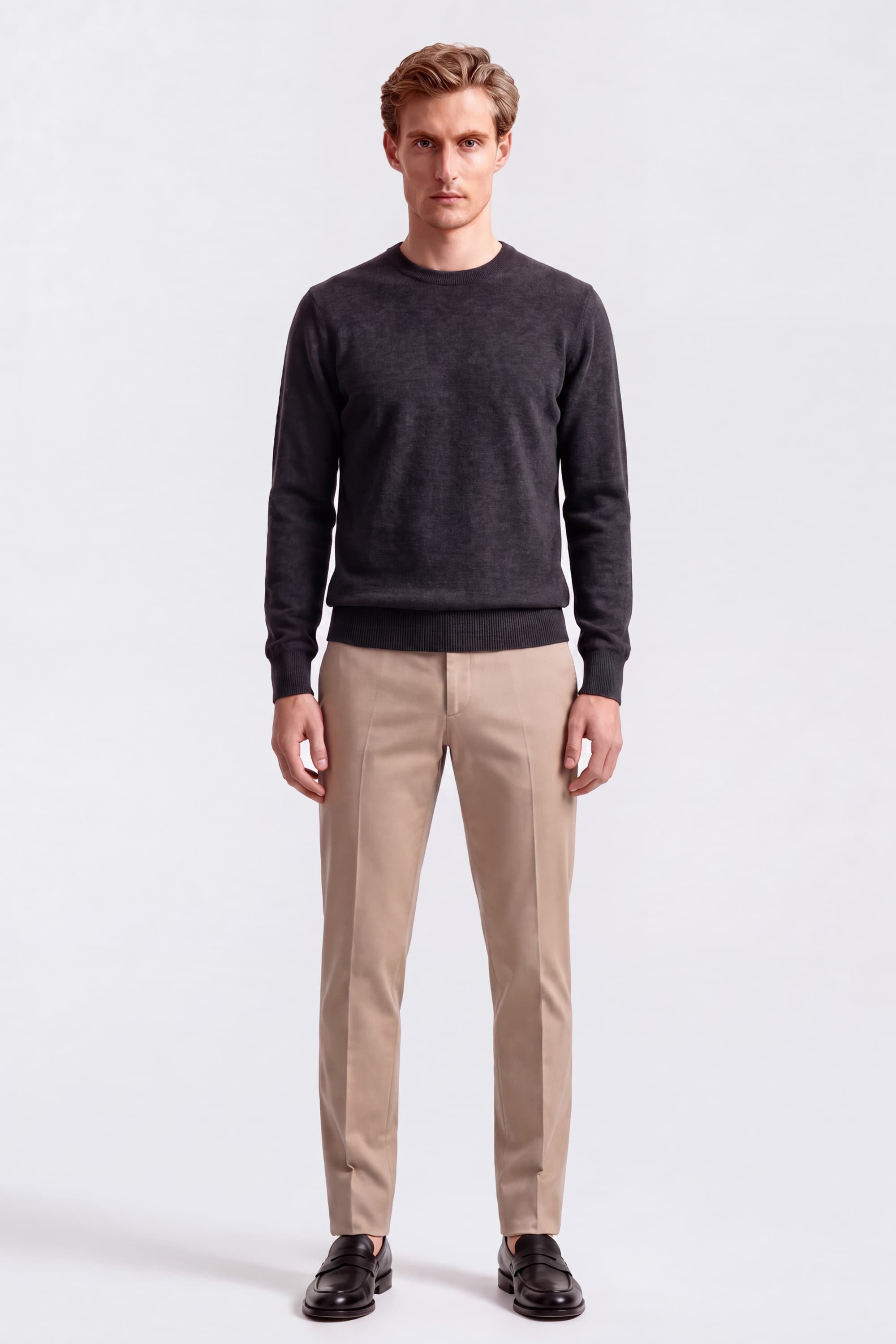 Crew Neck Cashmere Sweater - Image 35