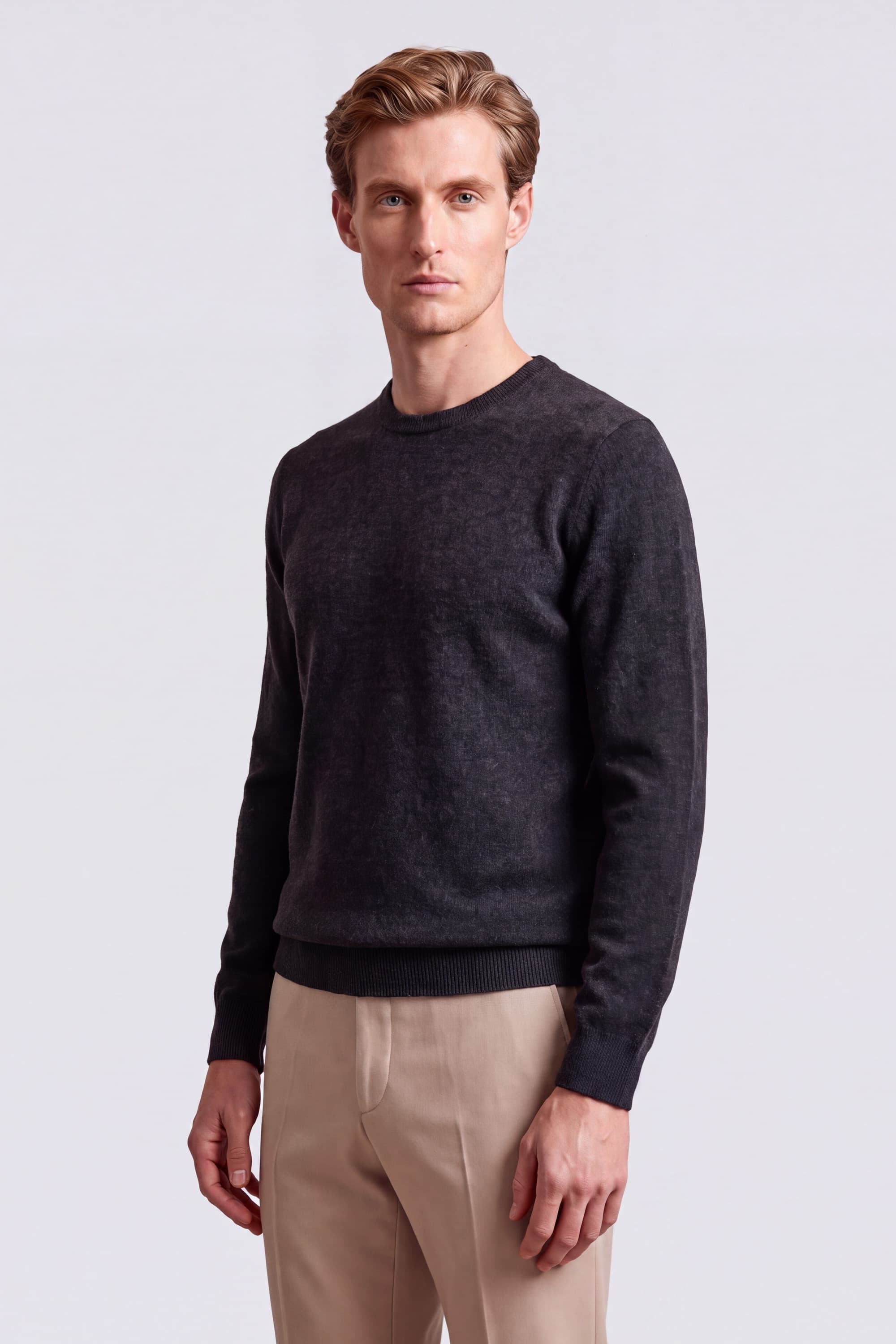 Crew Neck Cashmere Sweater - Image 36