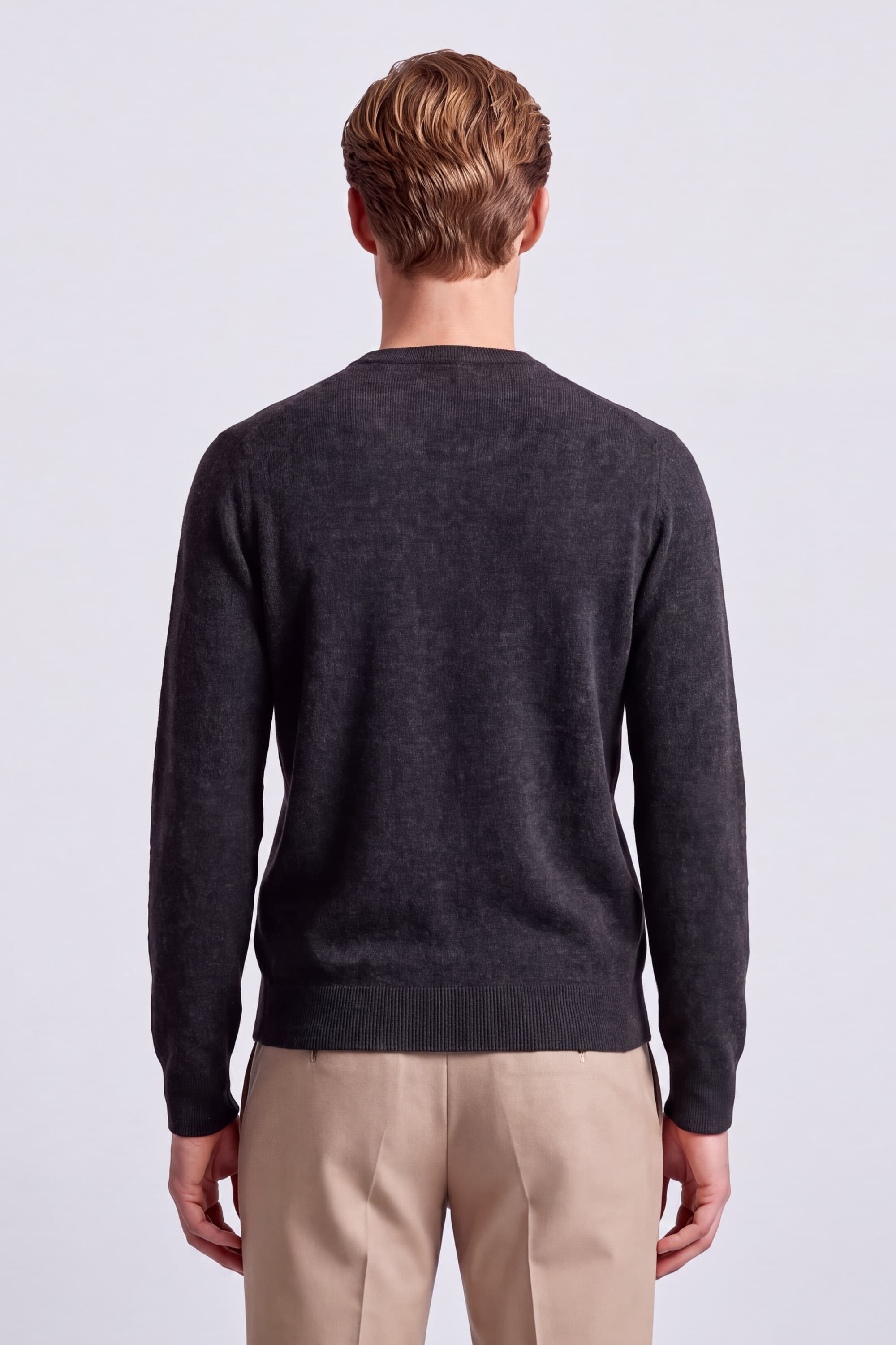 Crew Neck Cashmere Sweater - Image 38