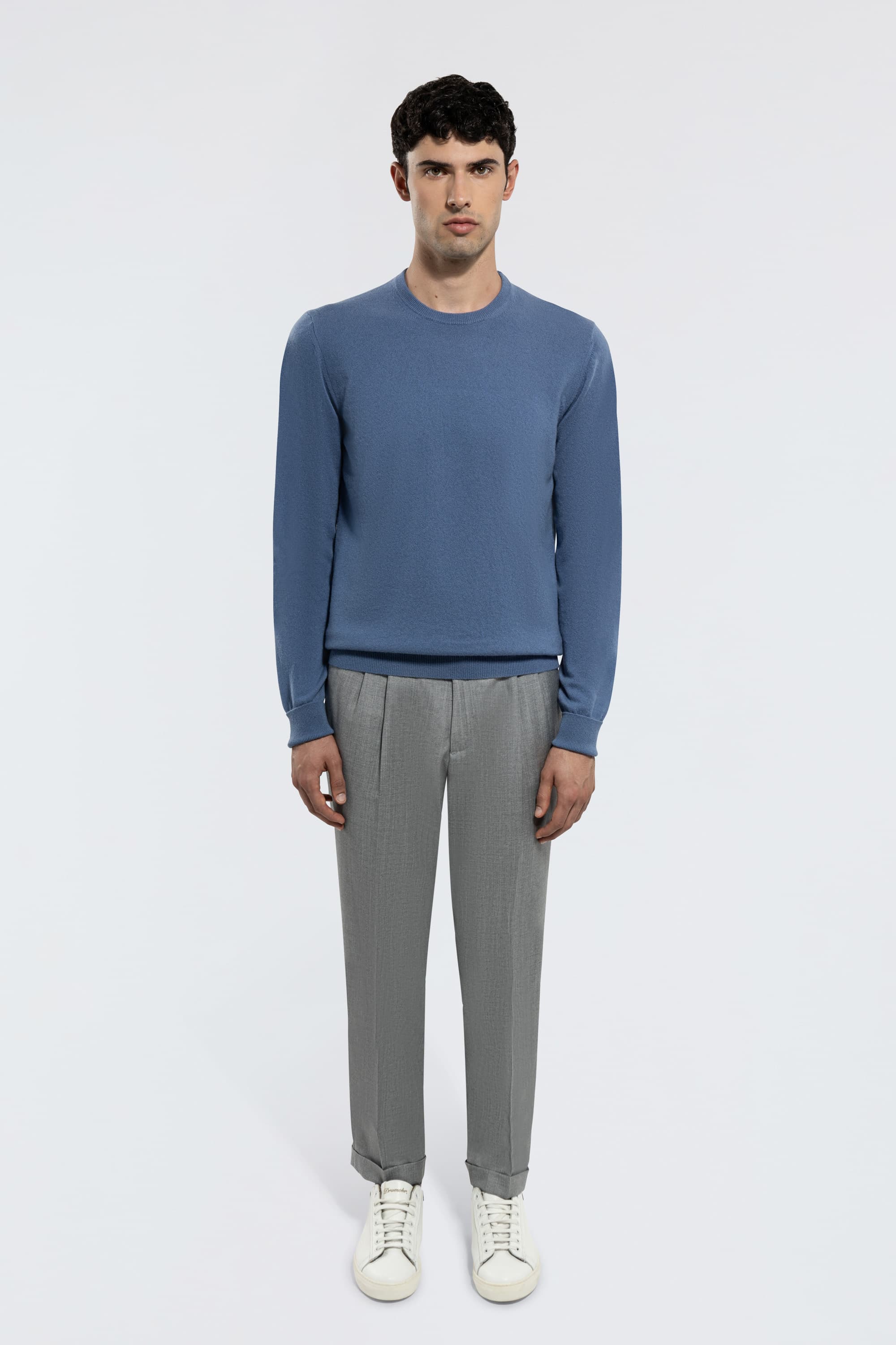 Crew Neck Cashmere Sweater - Image 41