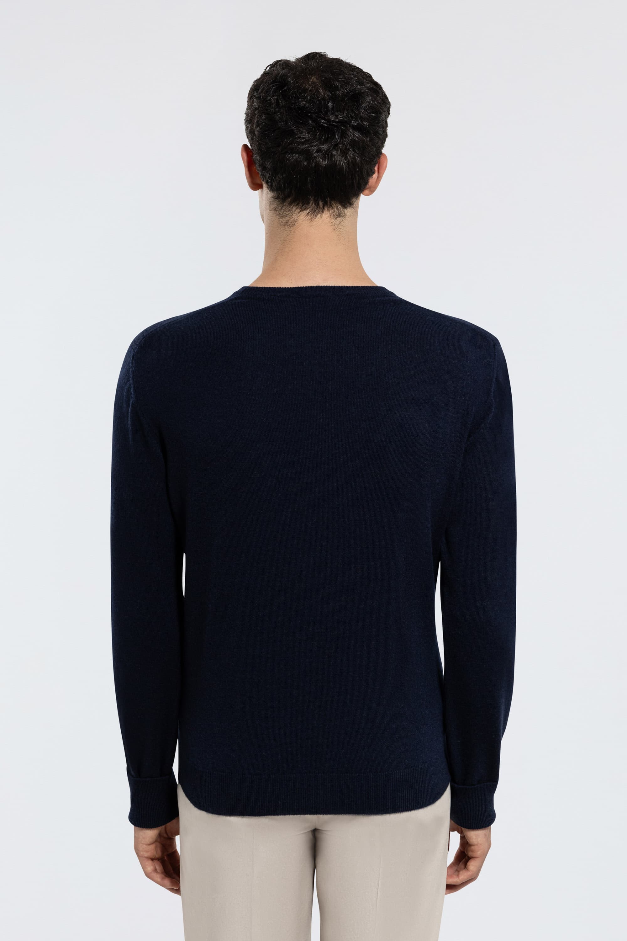 Crew Neck Cashmere Sweater - Image 47
