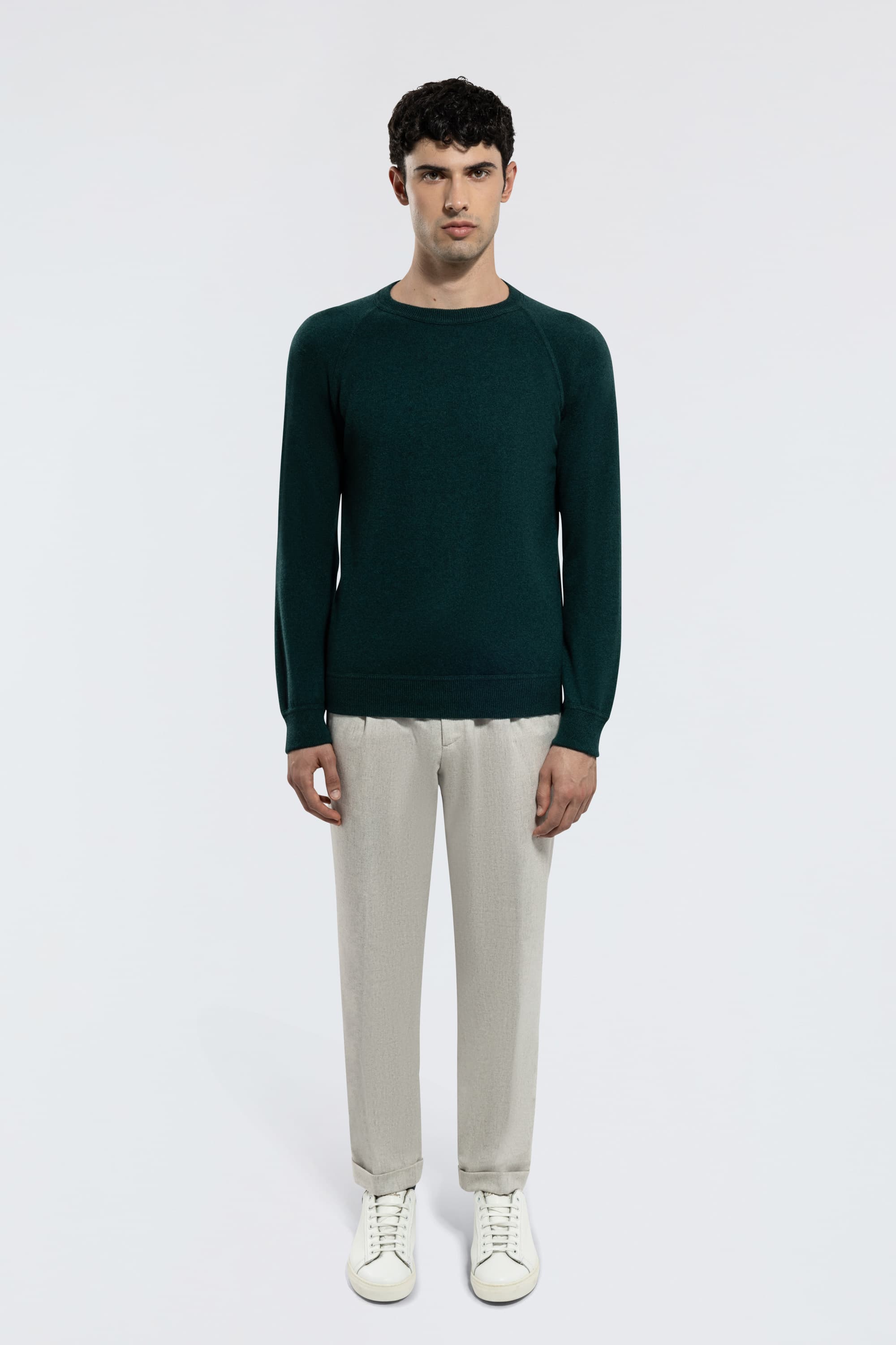 Crew Neck Cashmere Sweater - Image 2