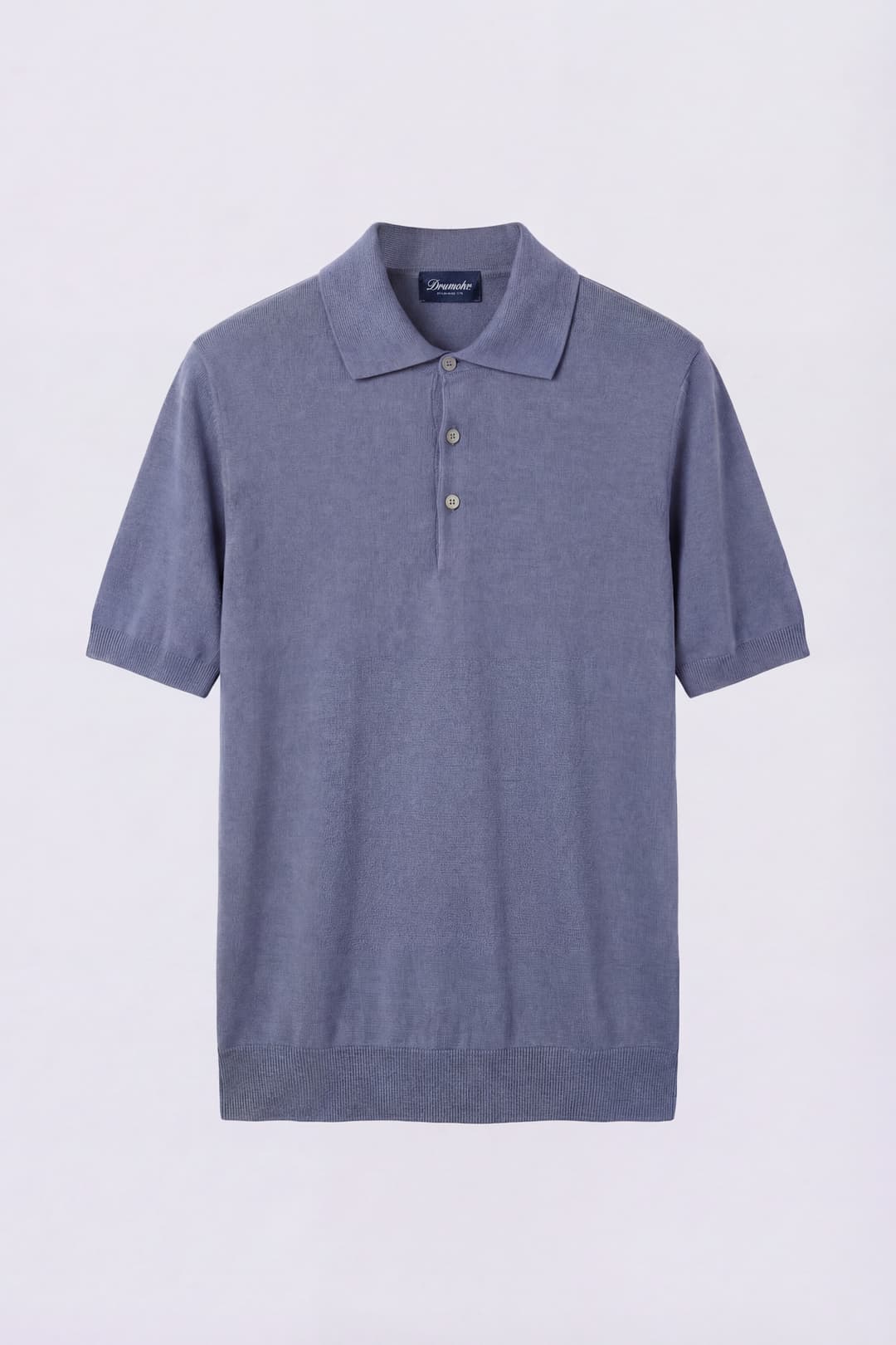 Short-Sleeve Linen and Cotton Polo