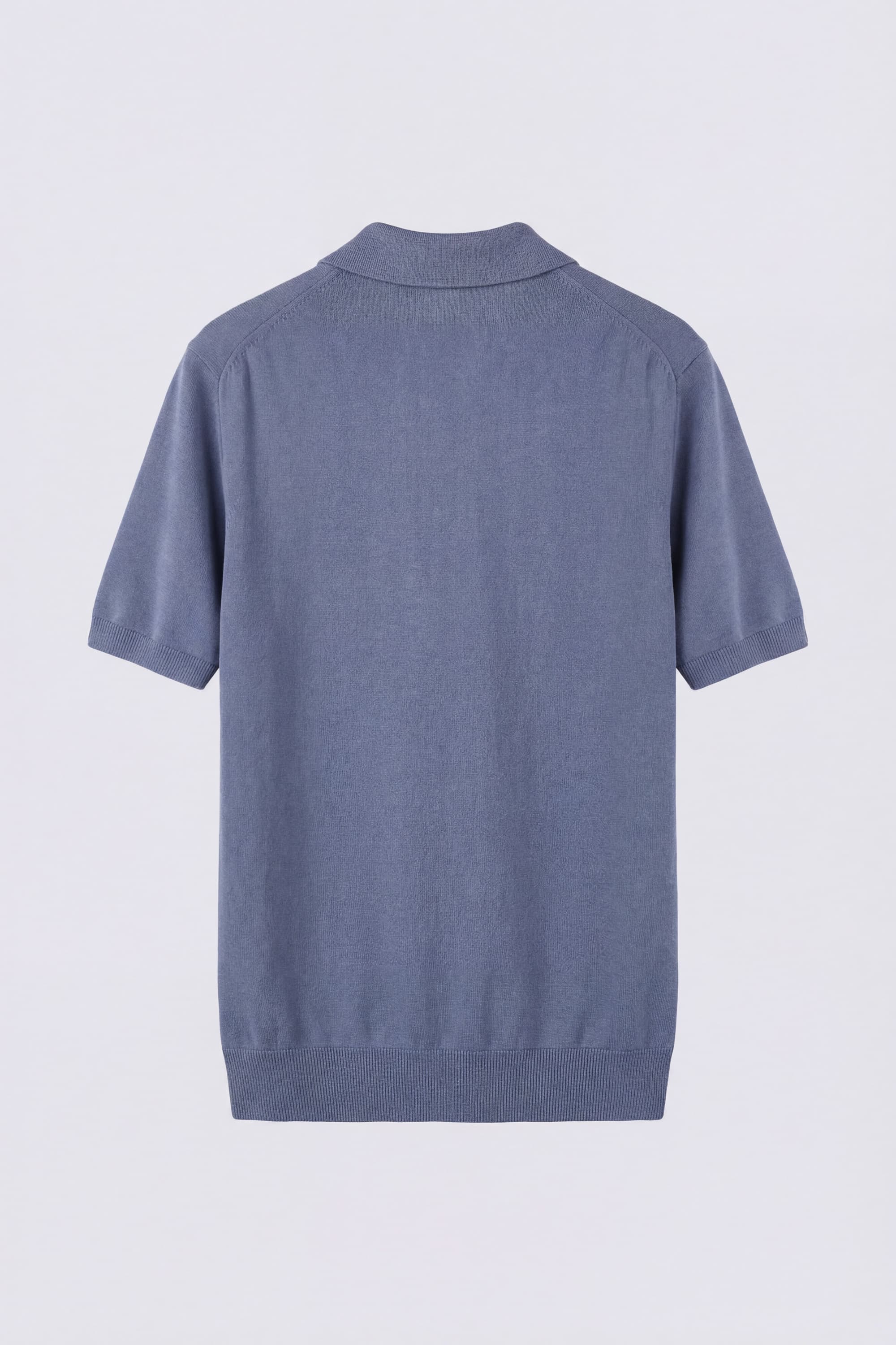 Short-Sleeve Linen and Cotton Polo - Image 5