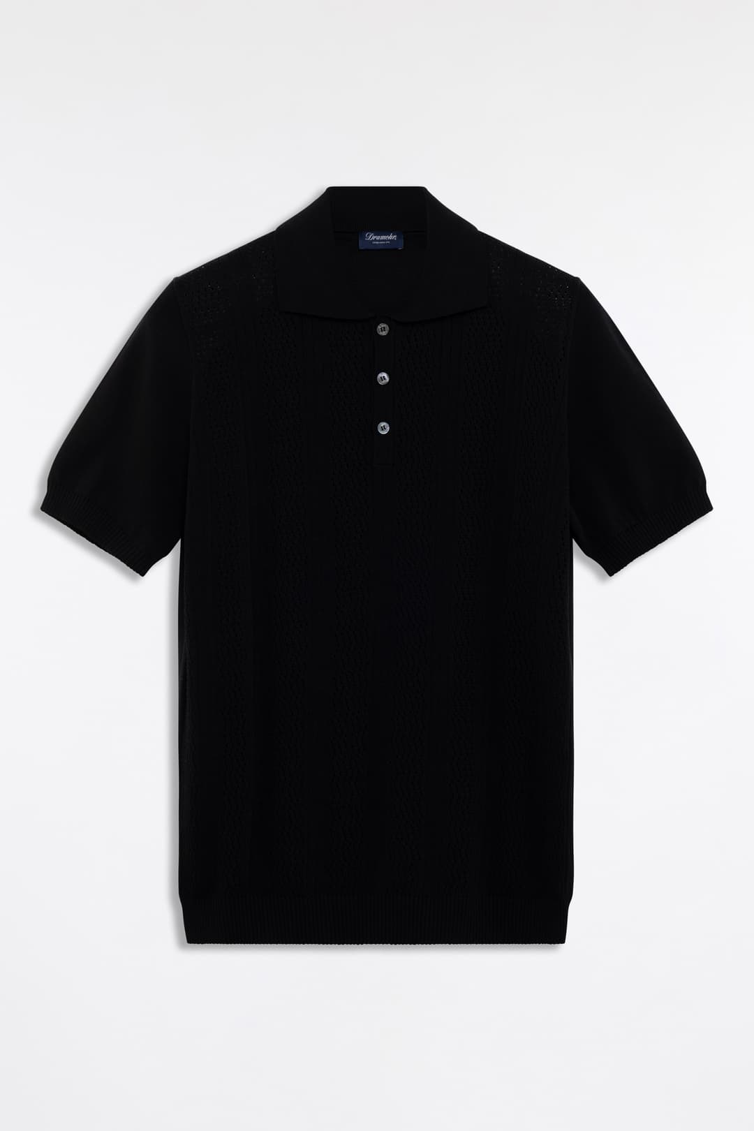 Openwork Knit Polo
