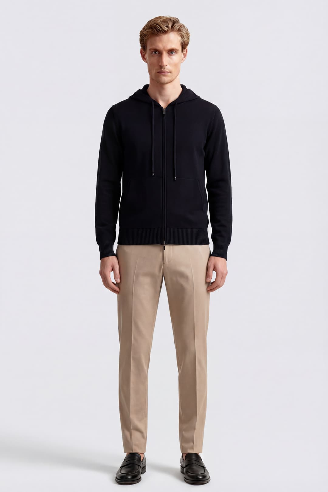 Cotton Hooded zip Sweatshirt