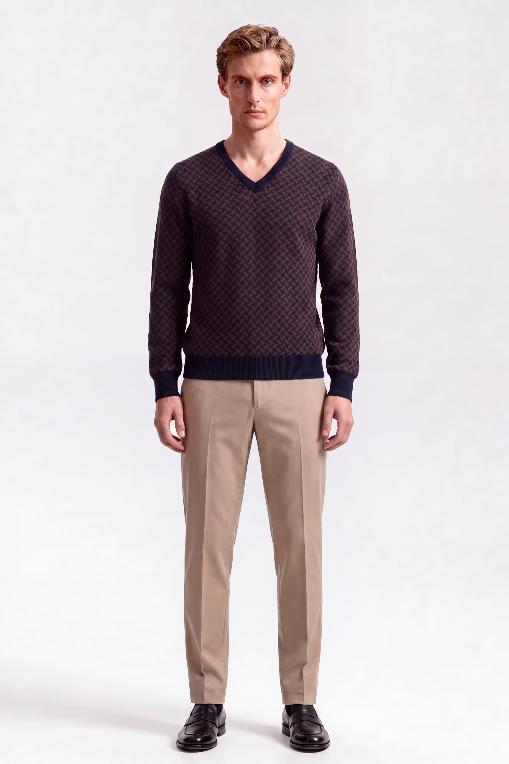 V-Neck Cashmere Sweater - Image 2