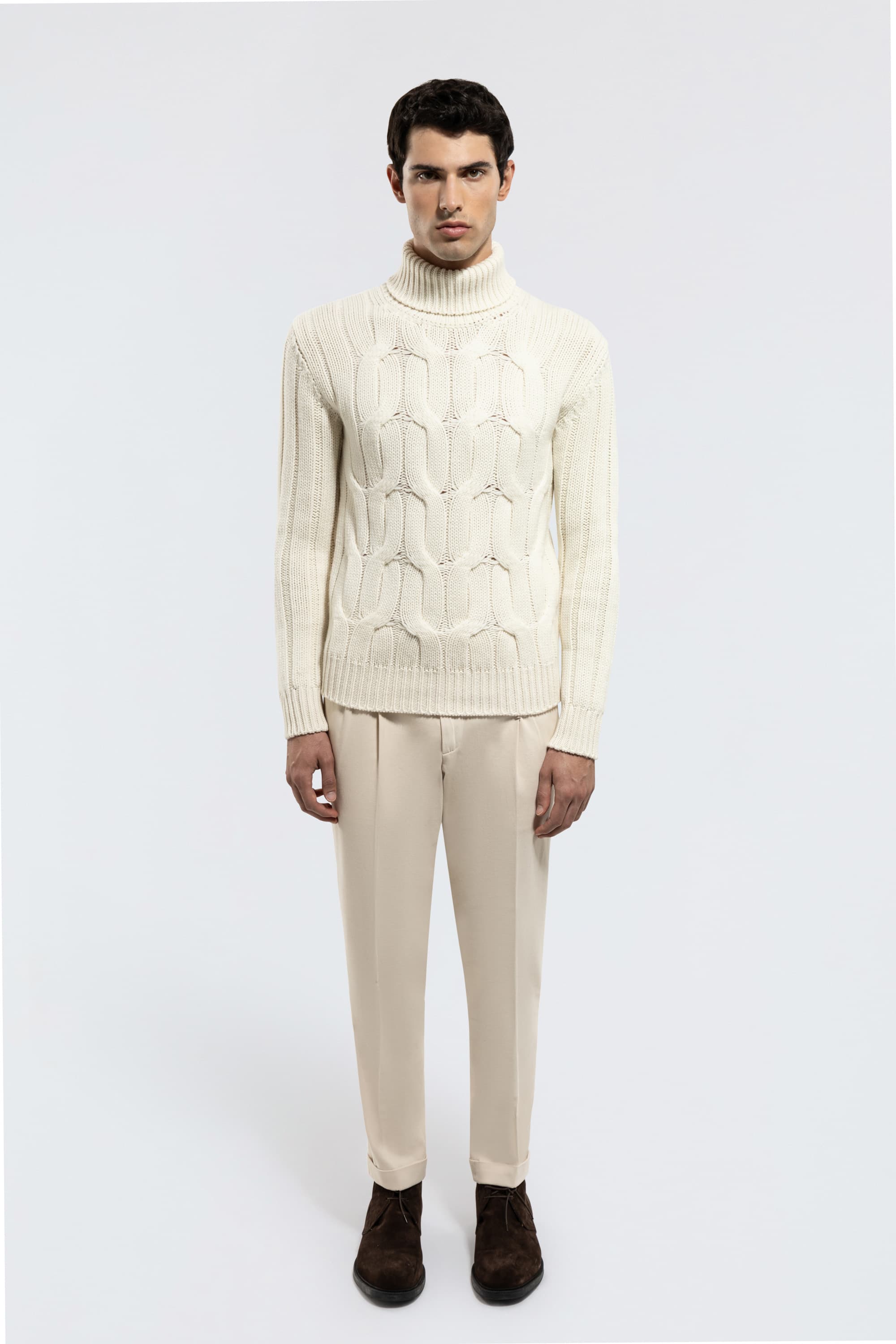 Dolcevita in Cashmere con Treccia - Image 2