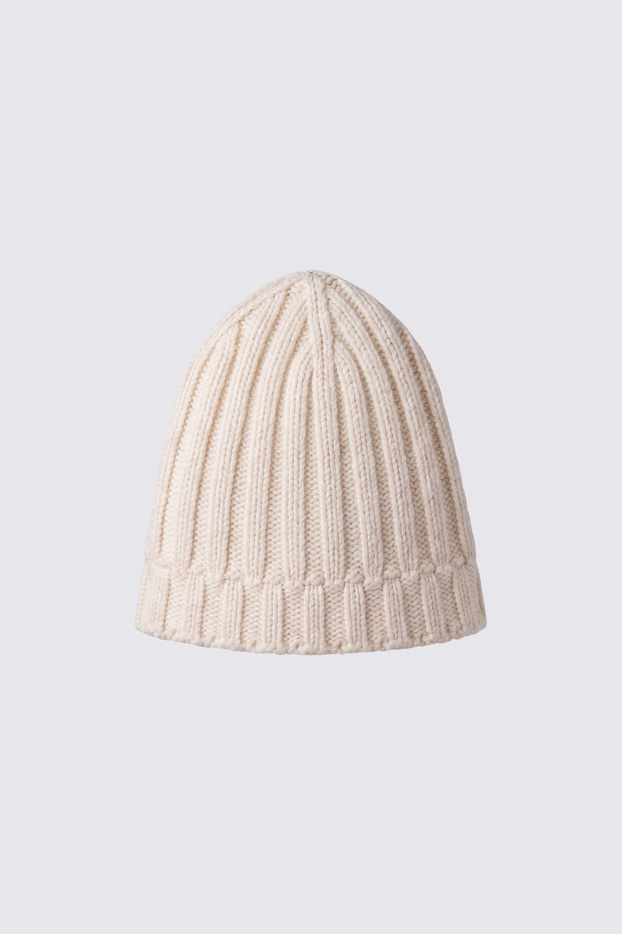 Ribbed Cashmere Beanie