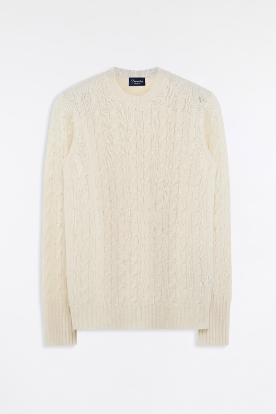 Maglia Girocollo in Cashmere con Treccia