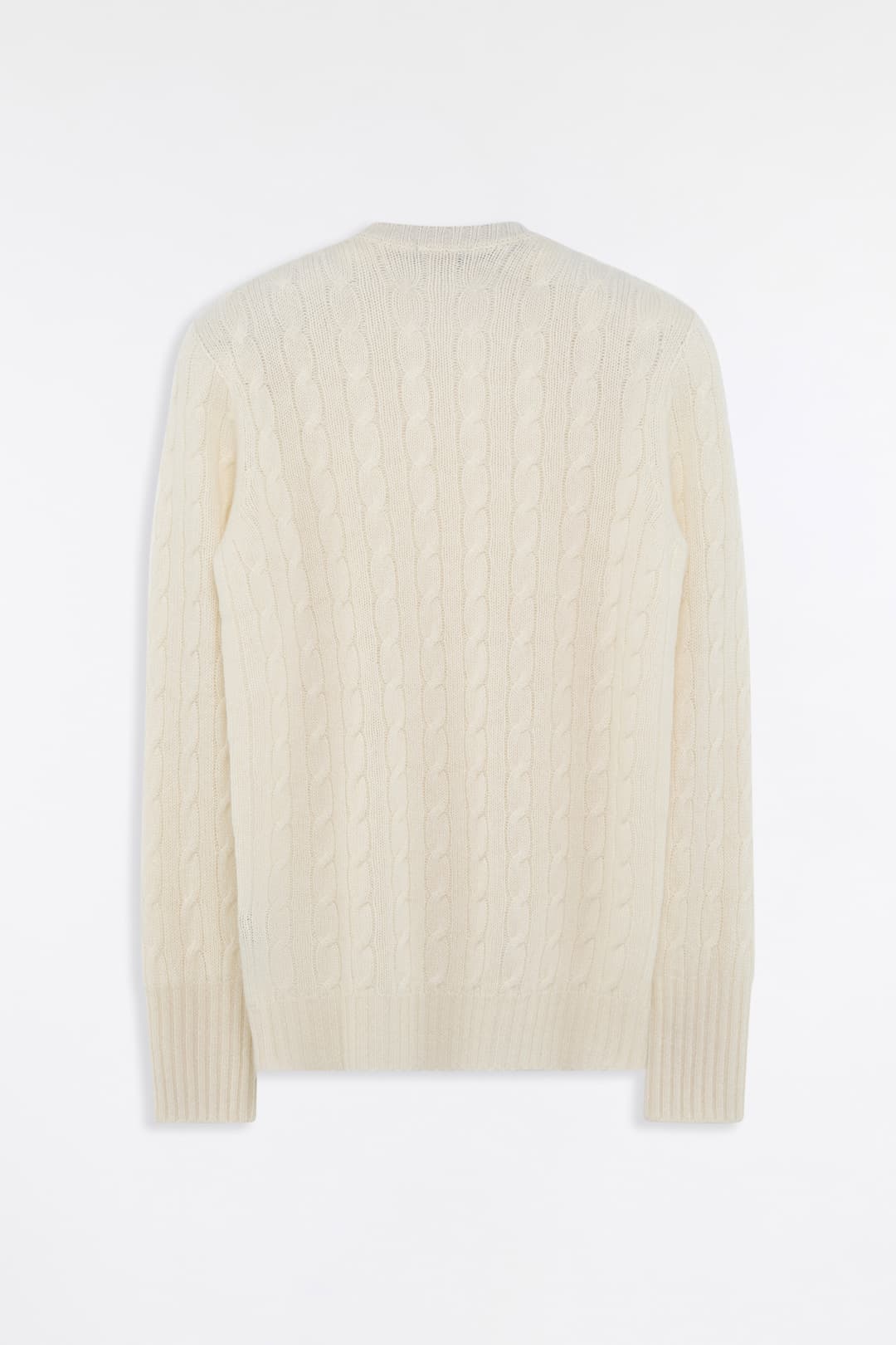 Maglia Girocollo in Cashmere con Treccia