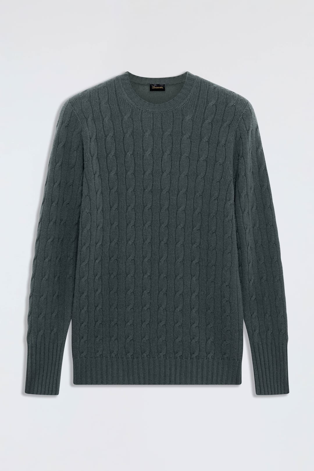 Cable-Knit Cashmere Crewneck Sweater
