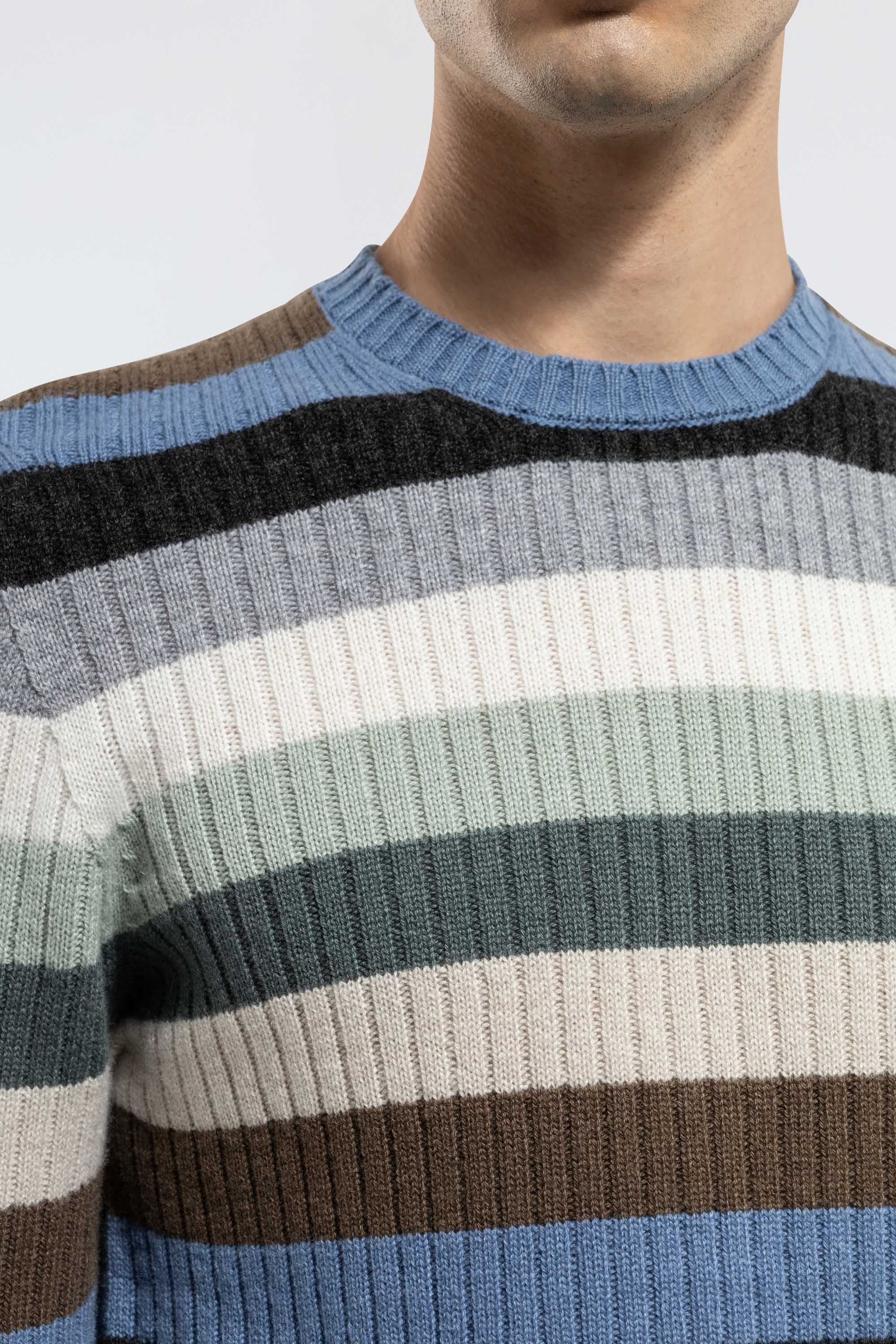 Striped Cashmere Crewneck Sweater - Image 5