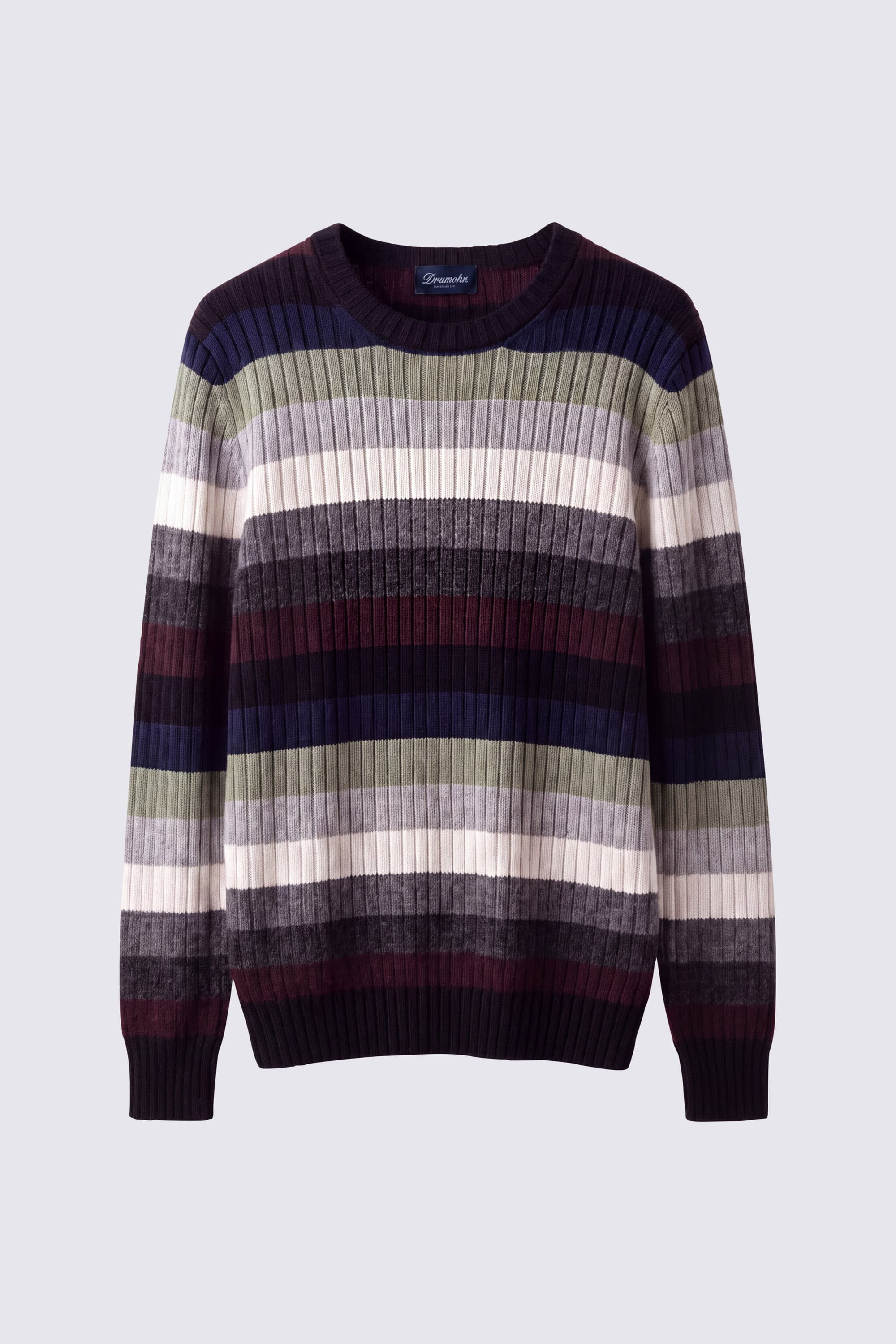 Striped Cashmere Crewneck Sweater