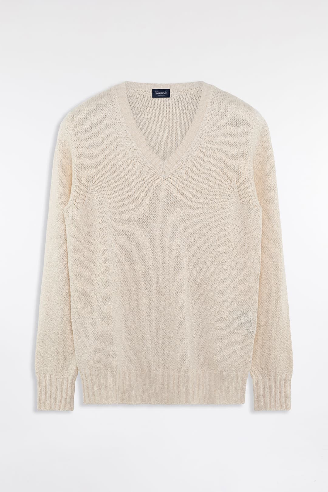 Pullover in Cotone con Scollo a V