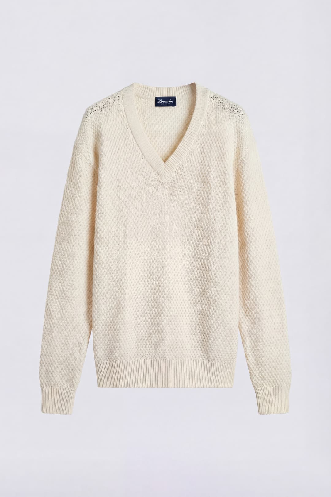 V-Neck Linen Sweater