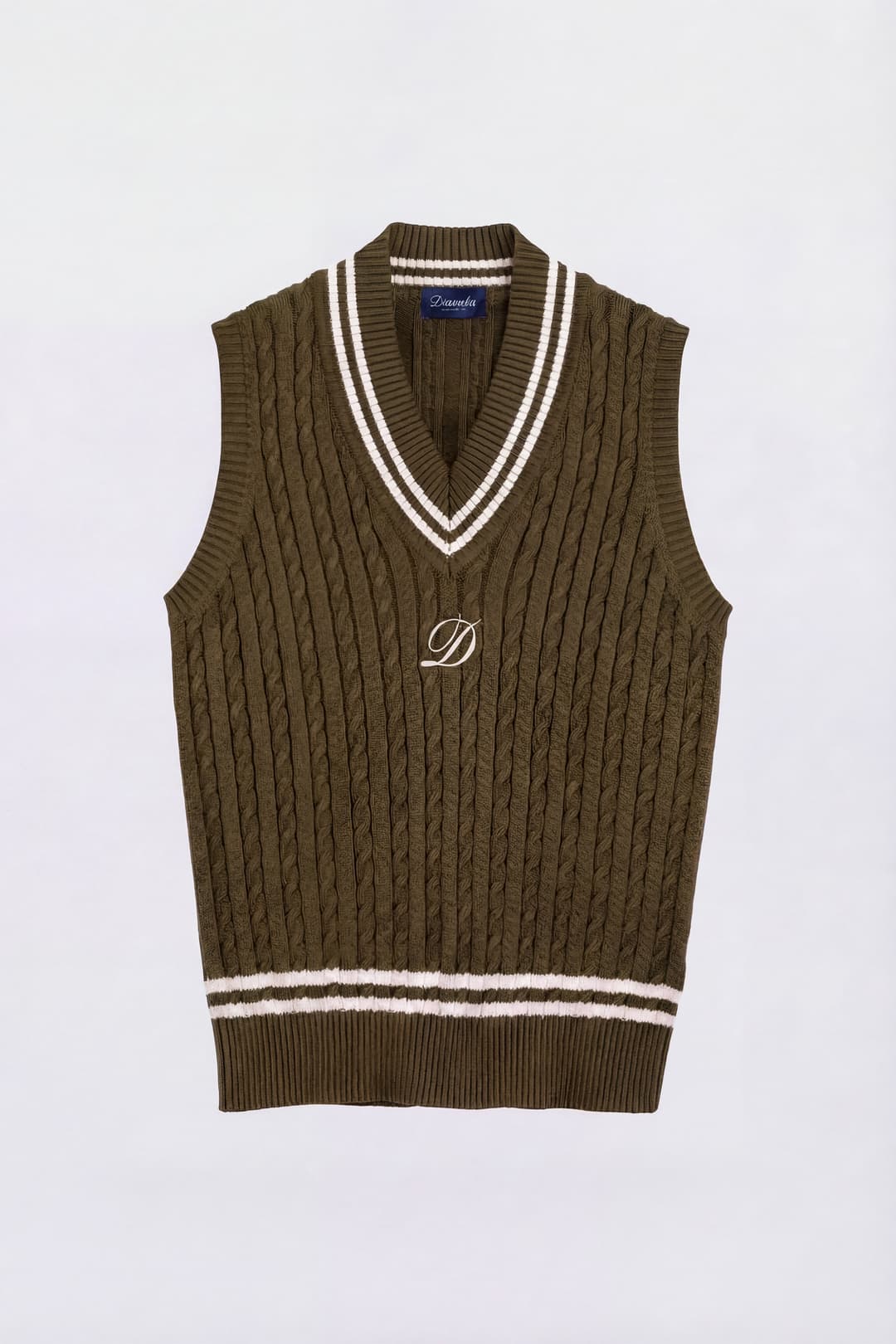 Gilet Scollo v in Puro Cotone