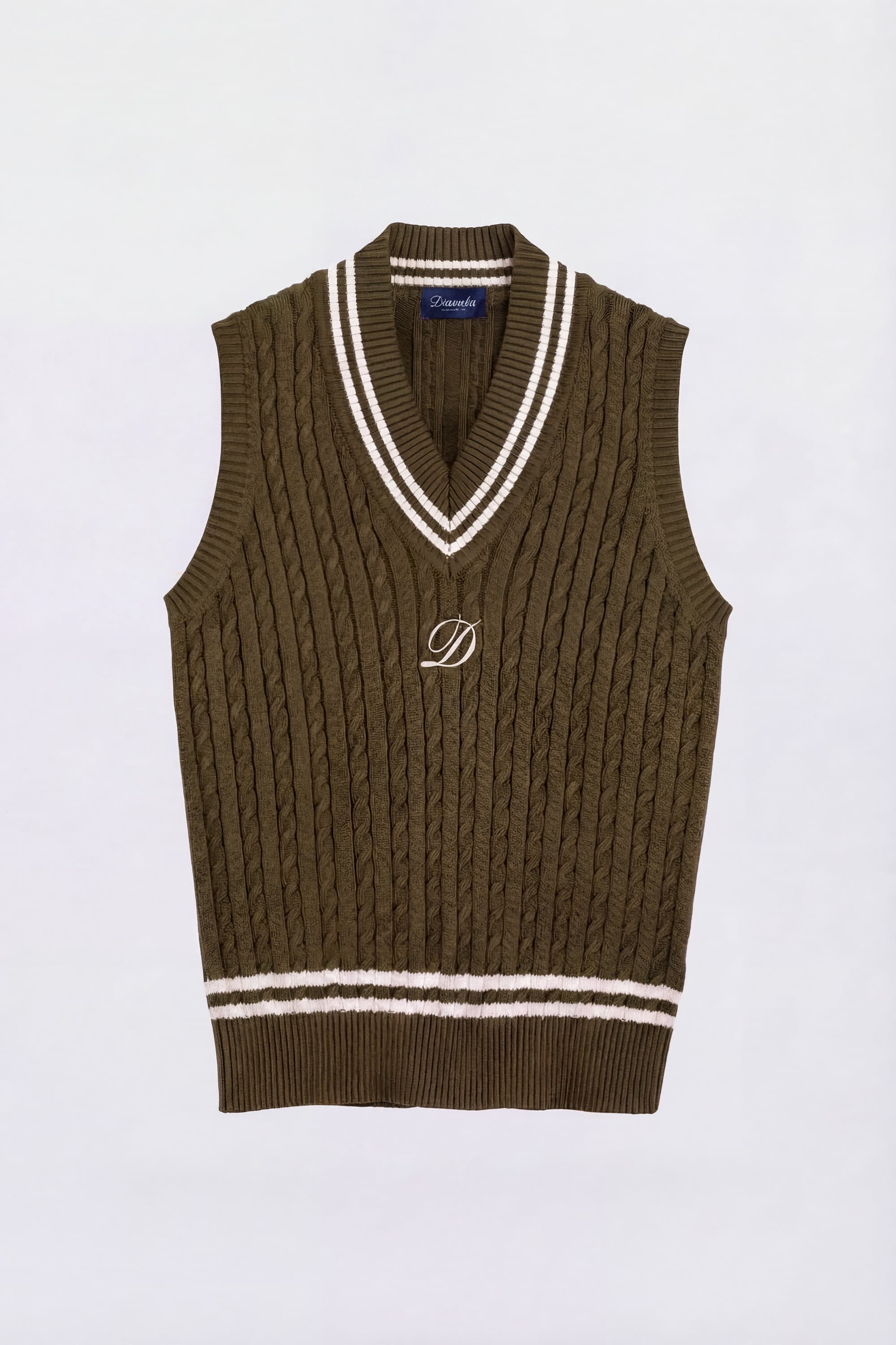 V-Neck Pure Cotton Gilet