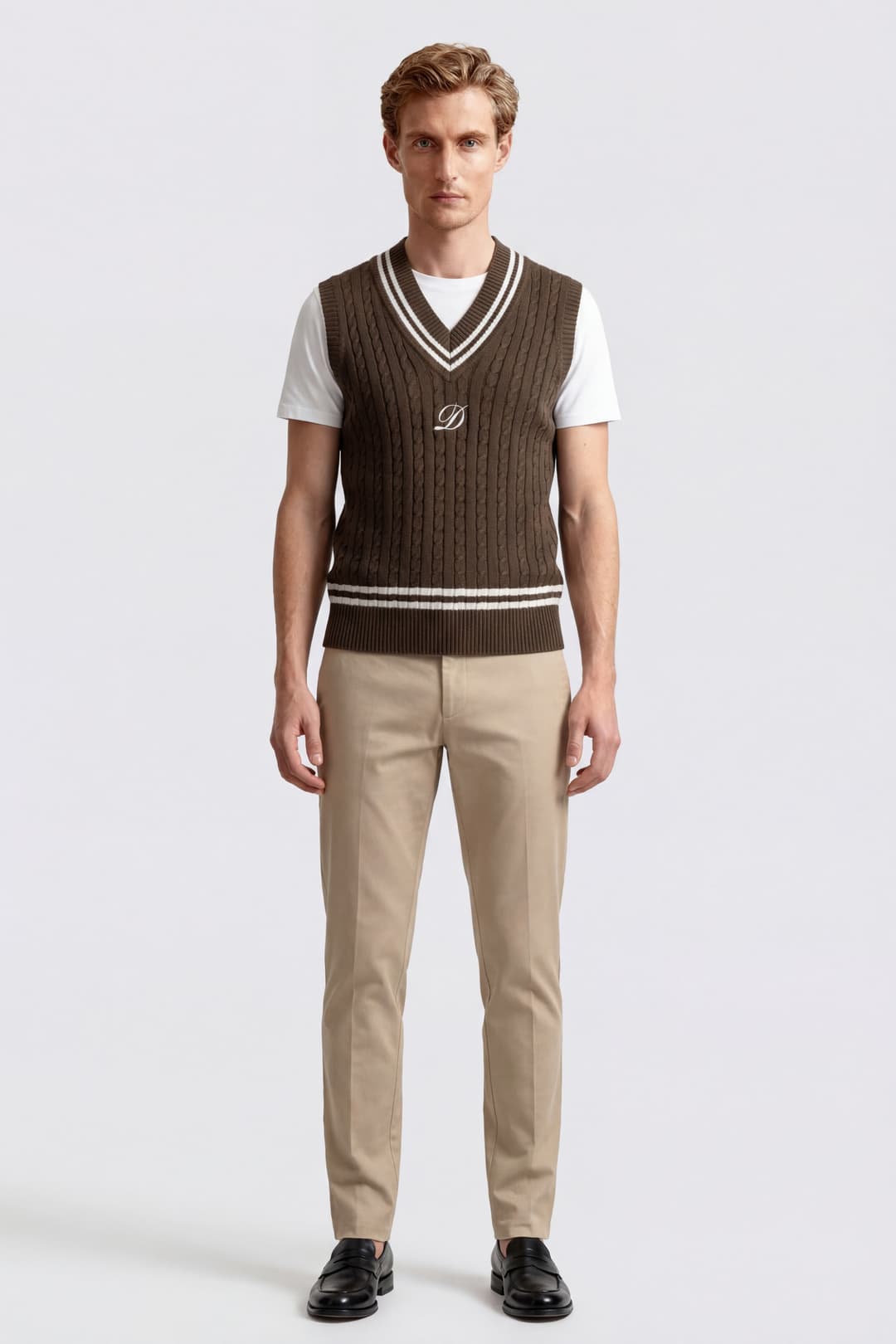 Gilet Scollo v in Puro Cotone