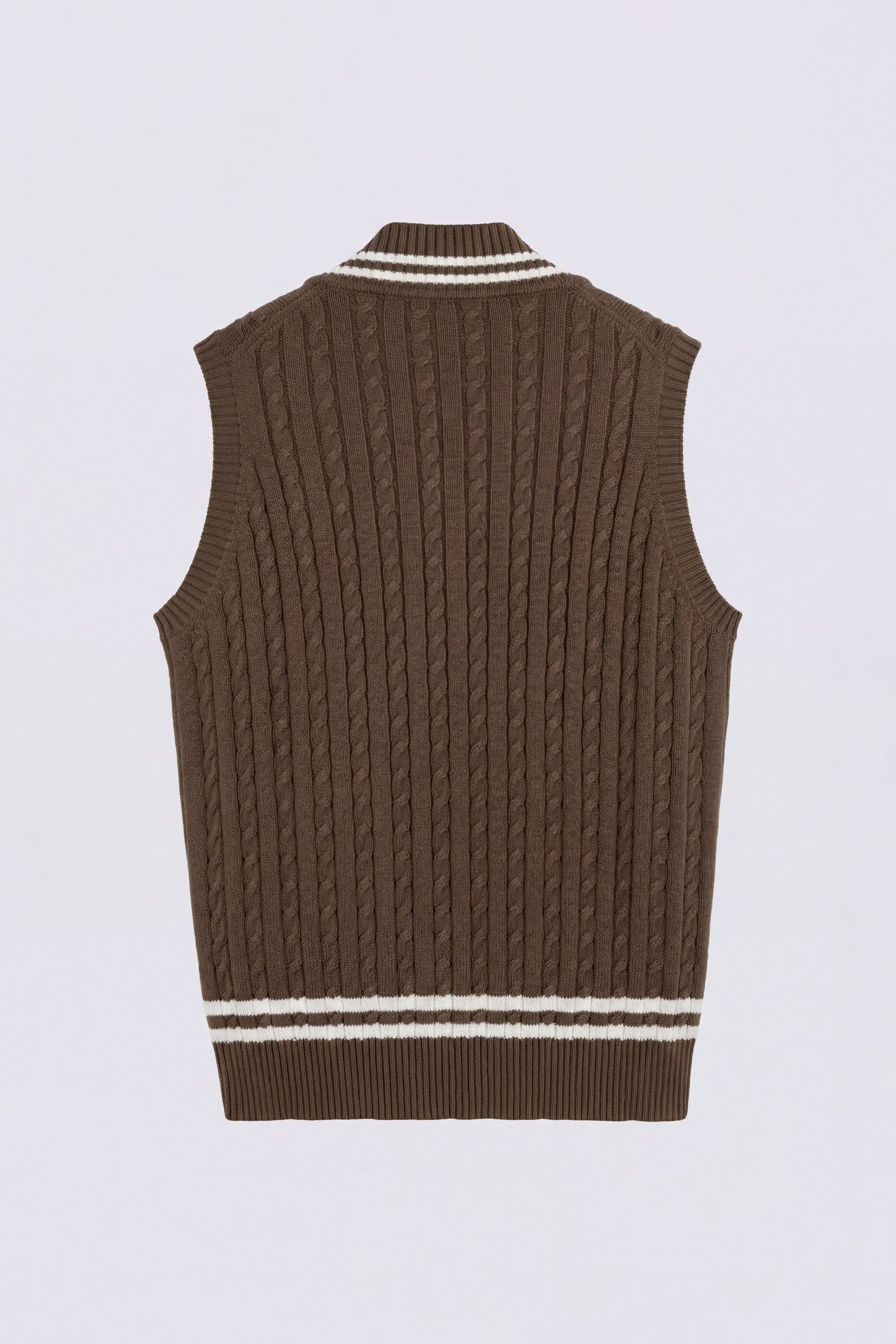 V-Neck Pure Cotton Gilet - Image 5