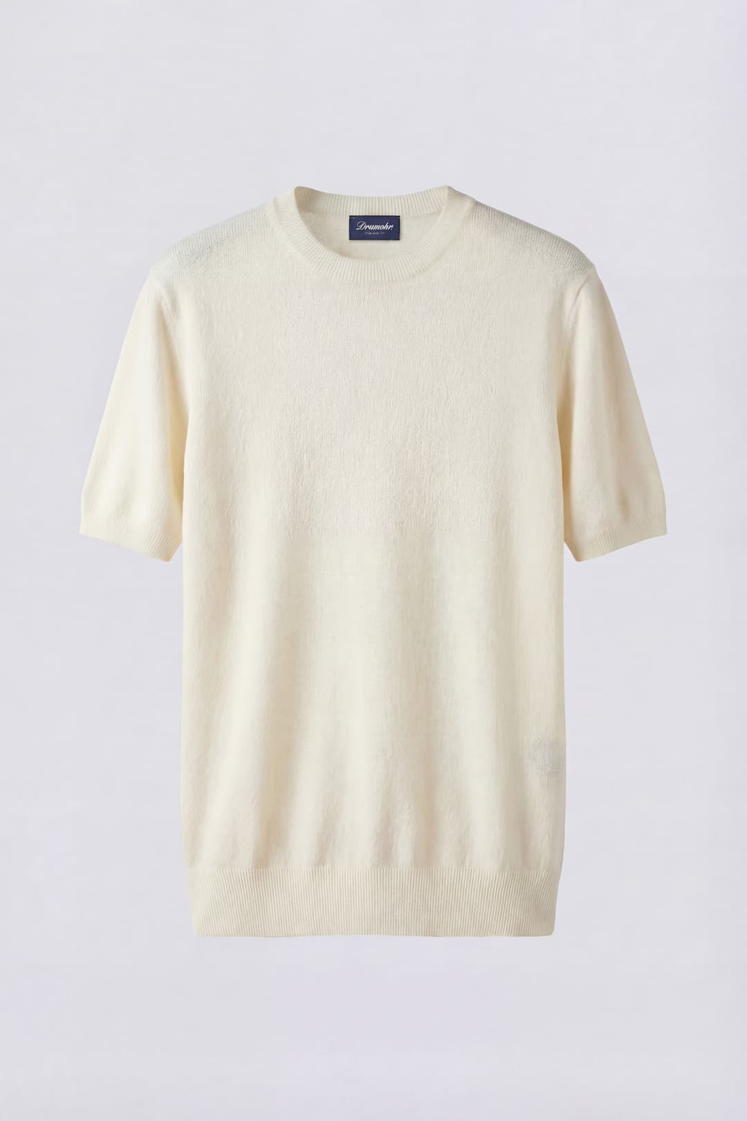 Fine Knit Cotton and Polyamide T-shirt