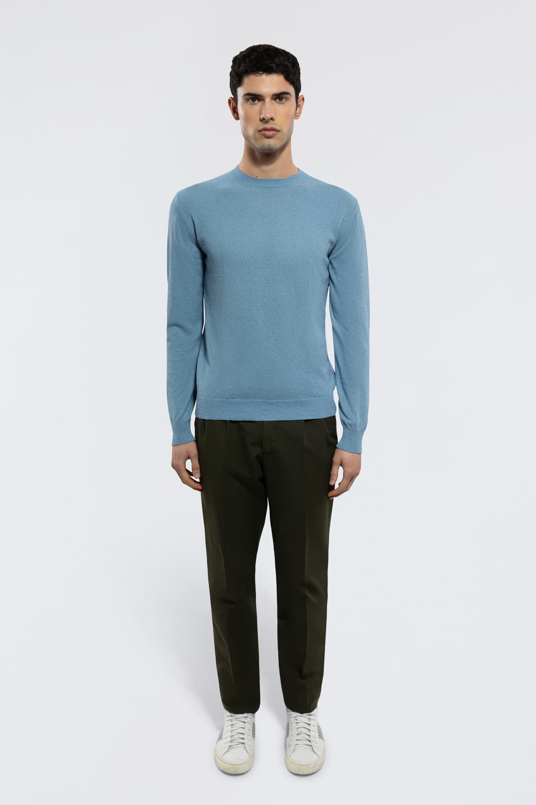 Terry Cloth Crewneck Sweater