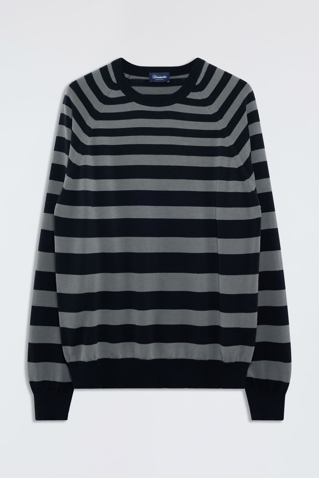 Striped Cotton Crew Neck