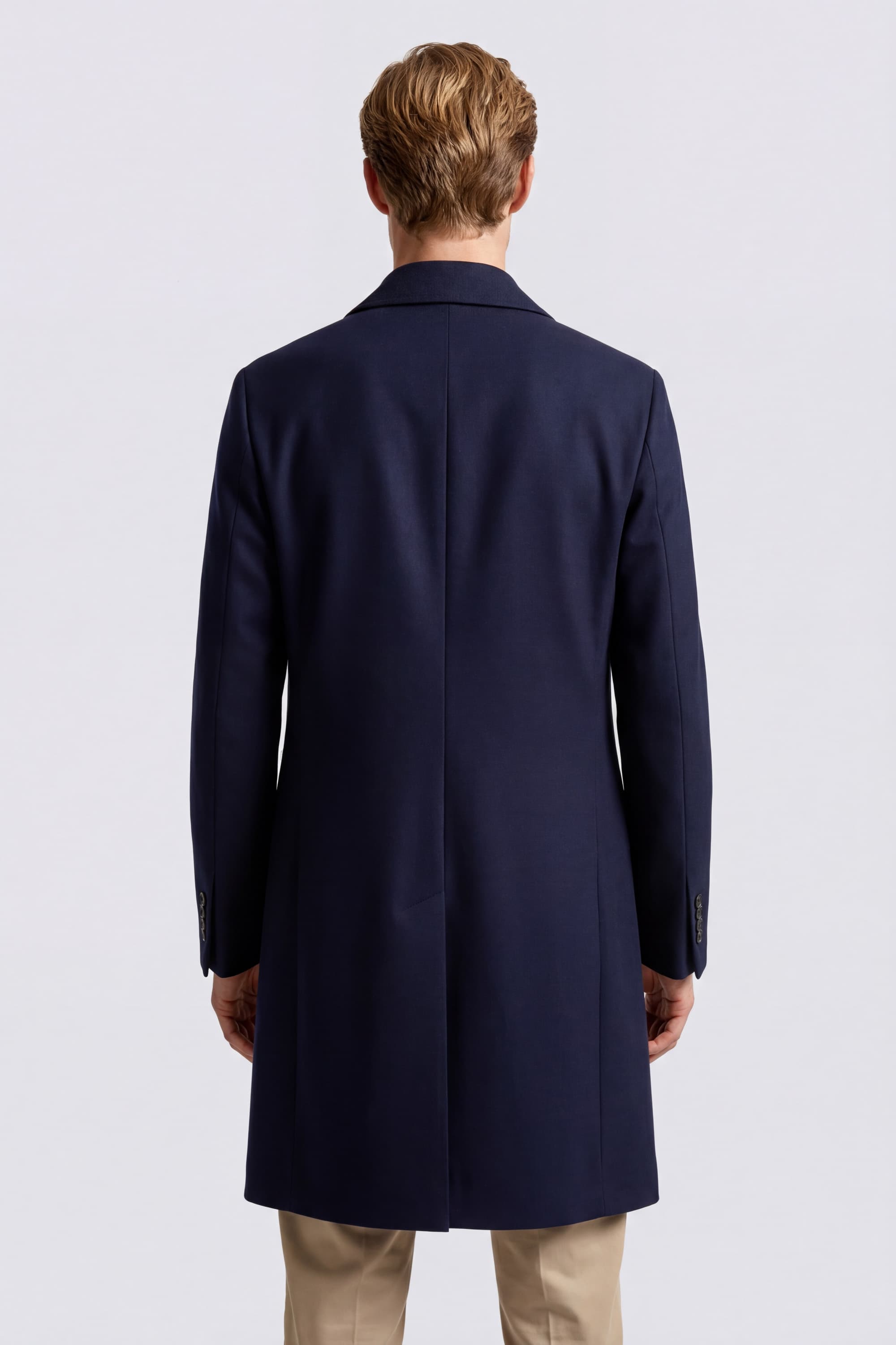 Single-Breasted Virgin Wool Coat - Image 4