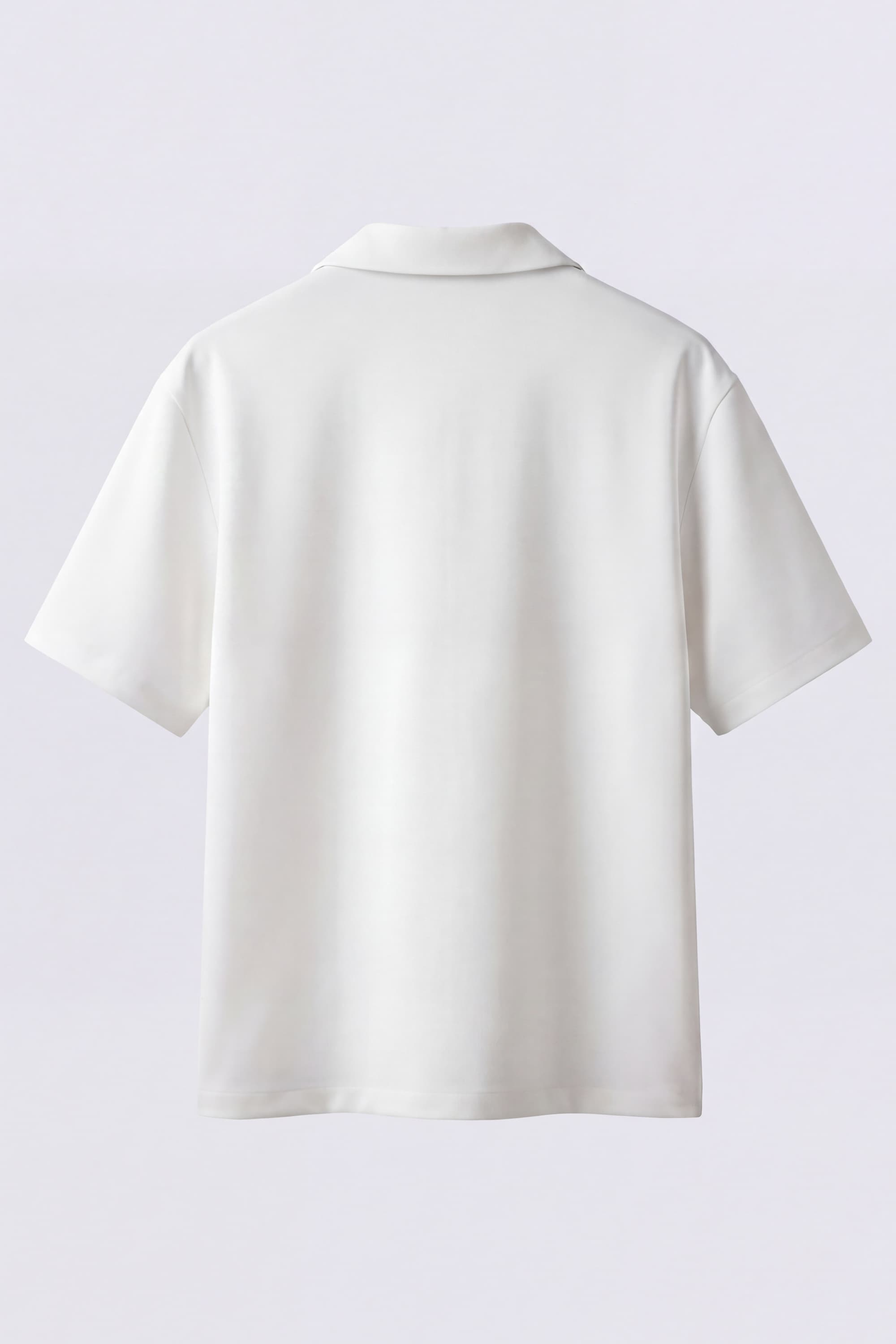Open Collar Cotton Polo - Image 5