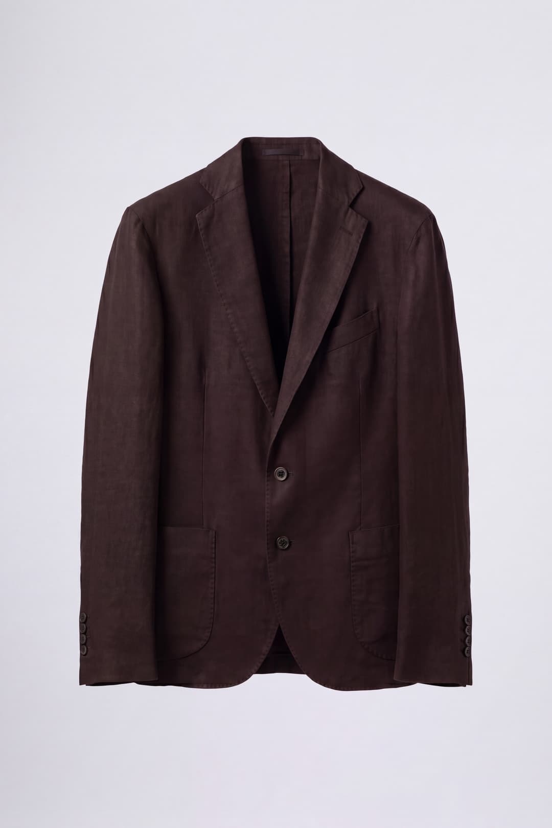 Single-Breasted Linen Blazer