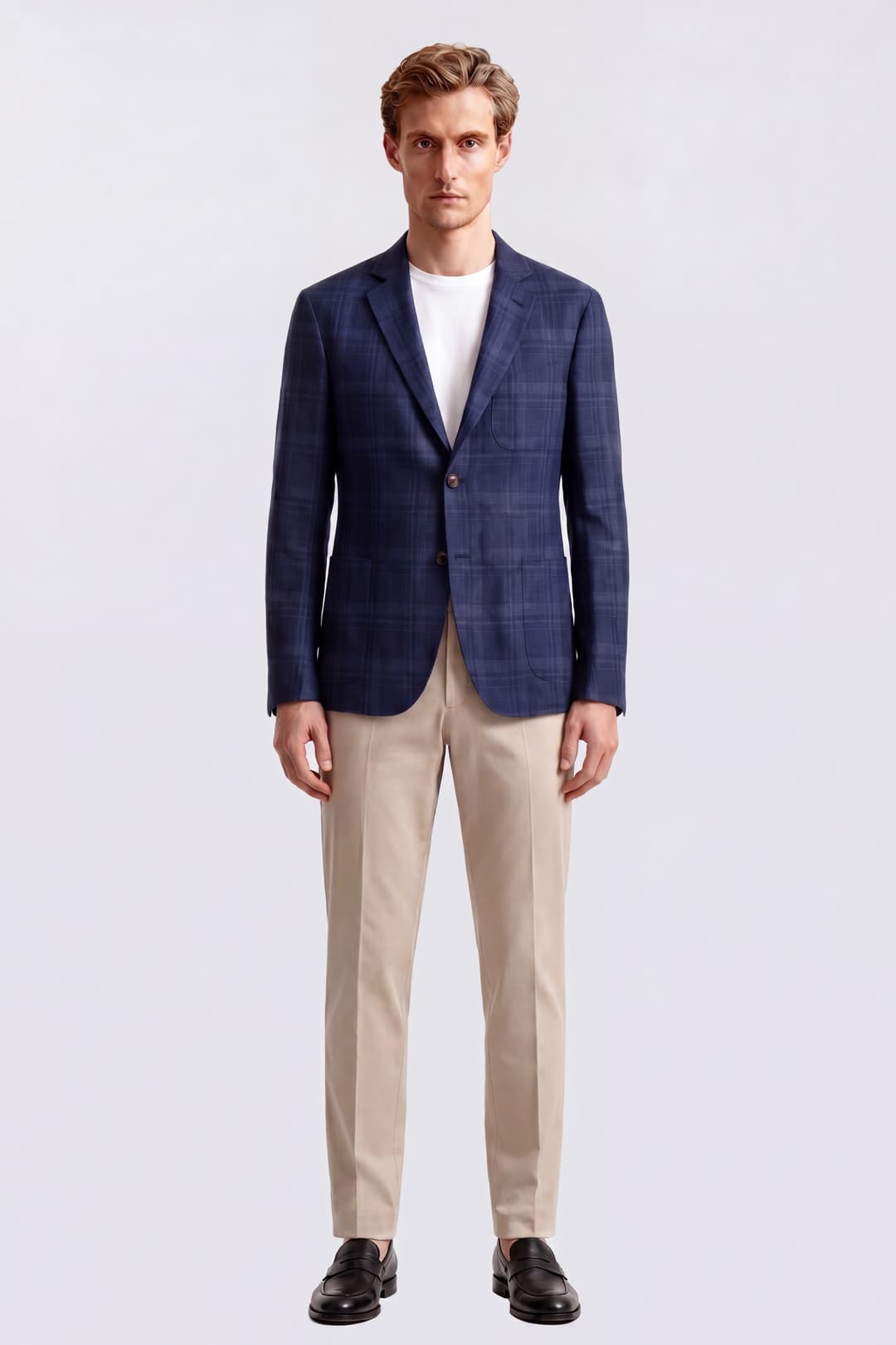 Single-Breasted Linen Blazer