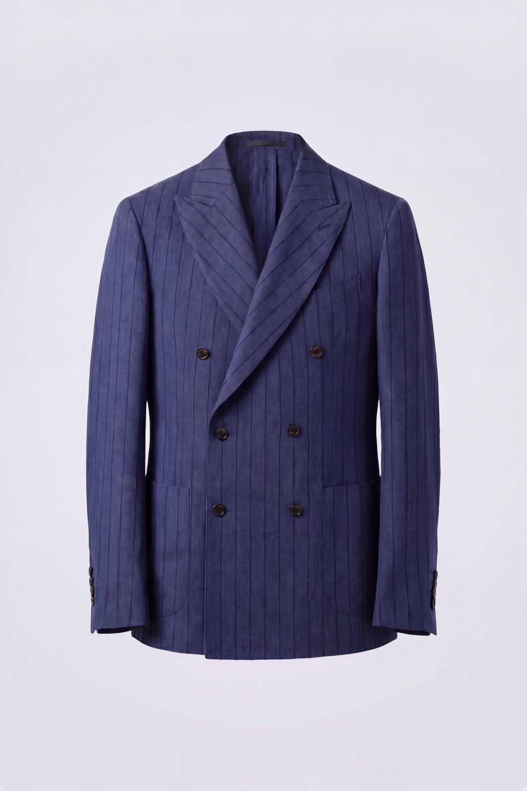 Double-Breasted Linen Blazer