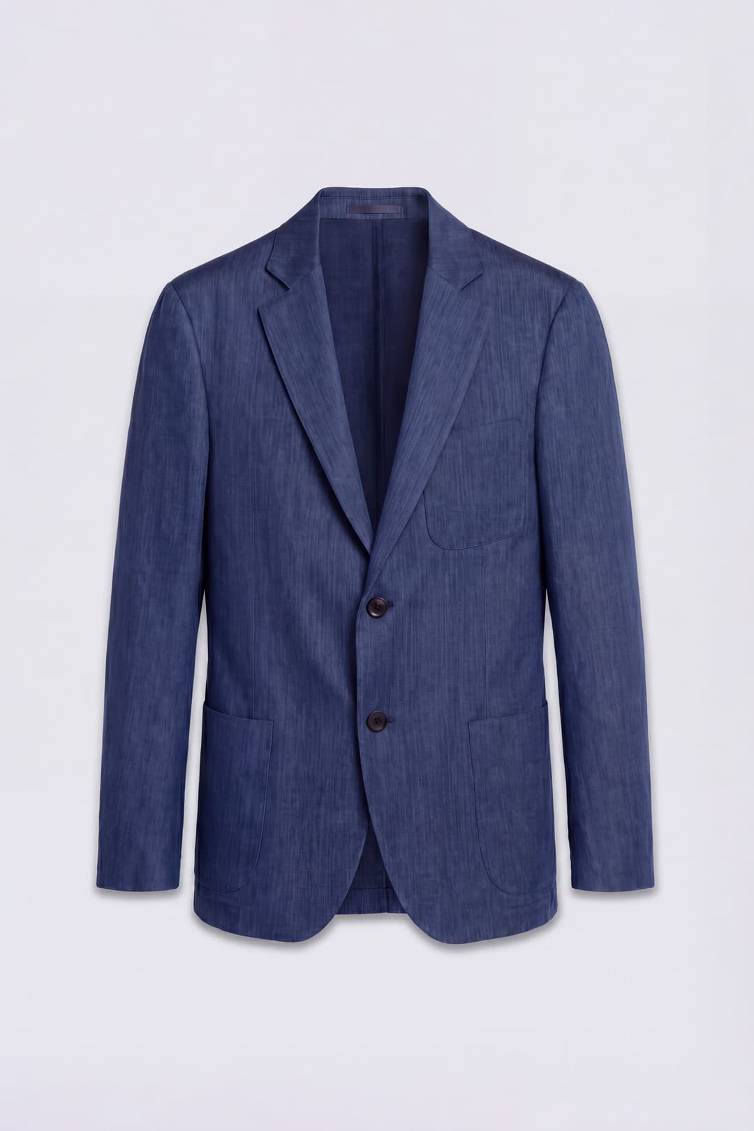 Single-Breasted Linen Blazer