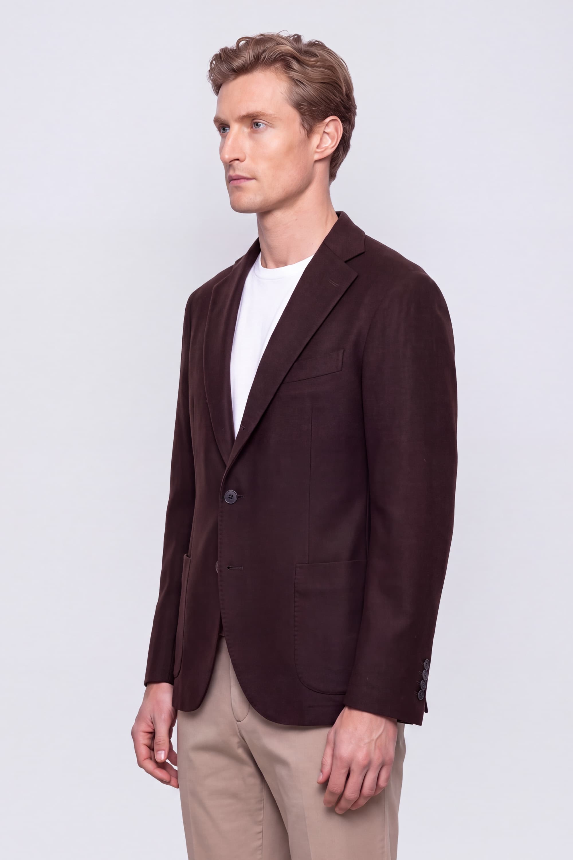 Single-Breasted Cashmere Jacket - Image 3